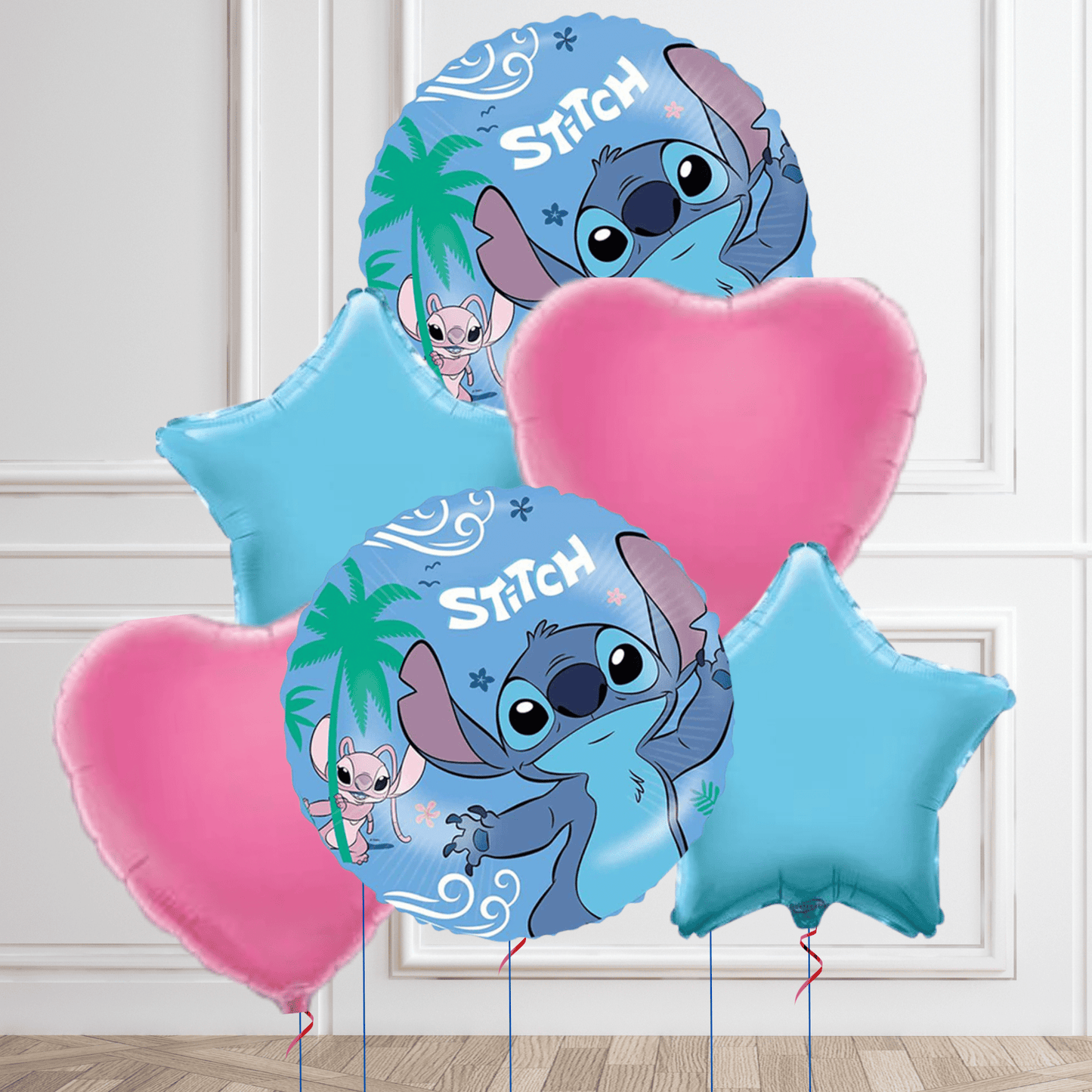 Stitch Round Foil Balloon Package | The Party Hut