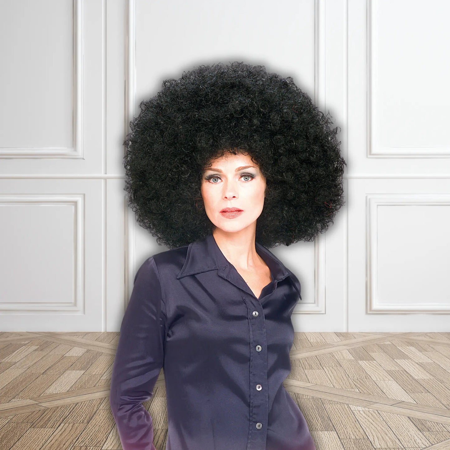 Super Afro Wig (Black) | The Party Hut