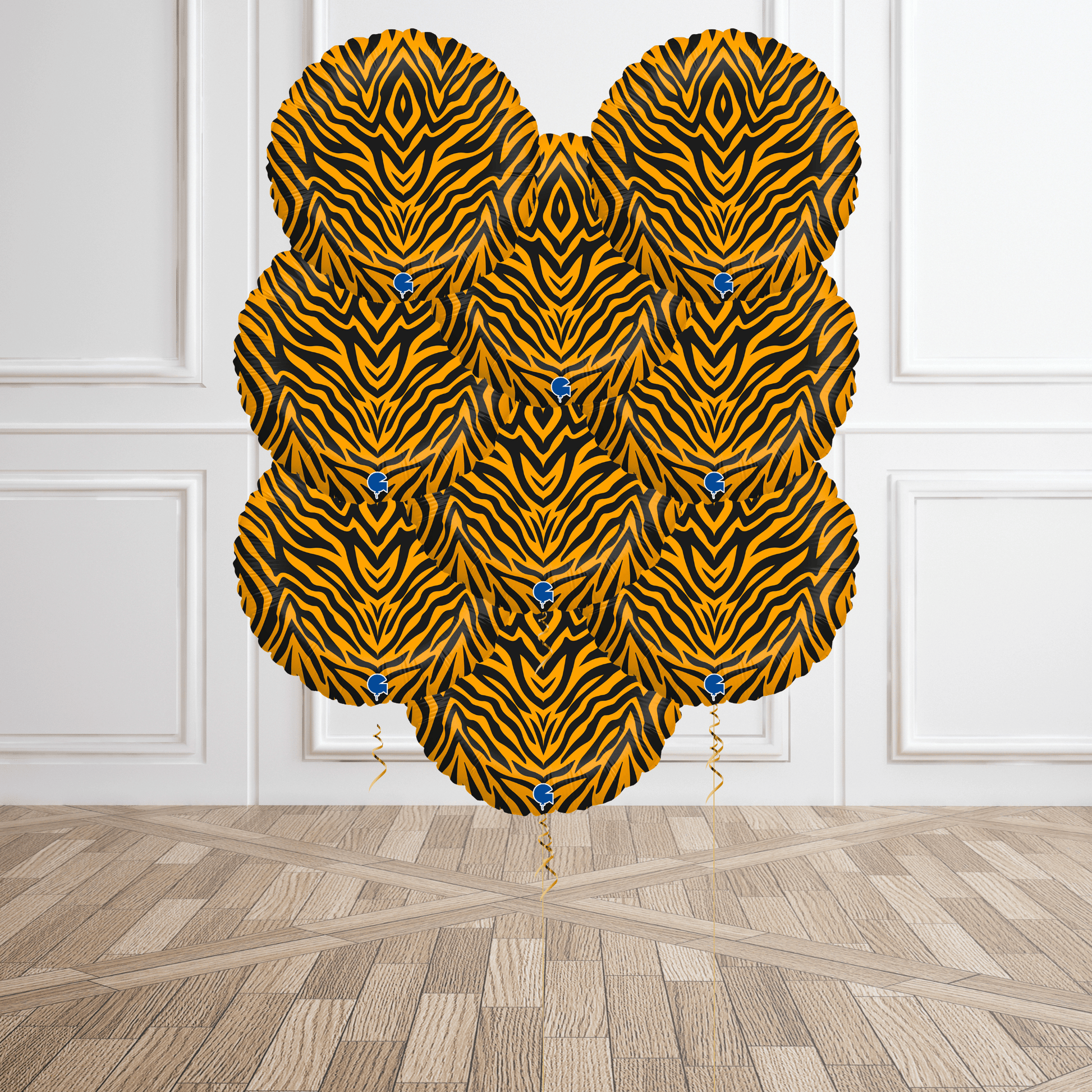 Tiger Striped Foil Balloon Bouquet