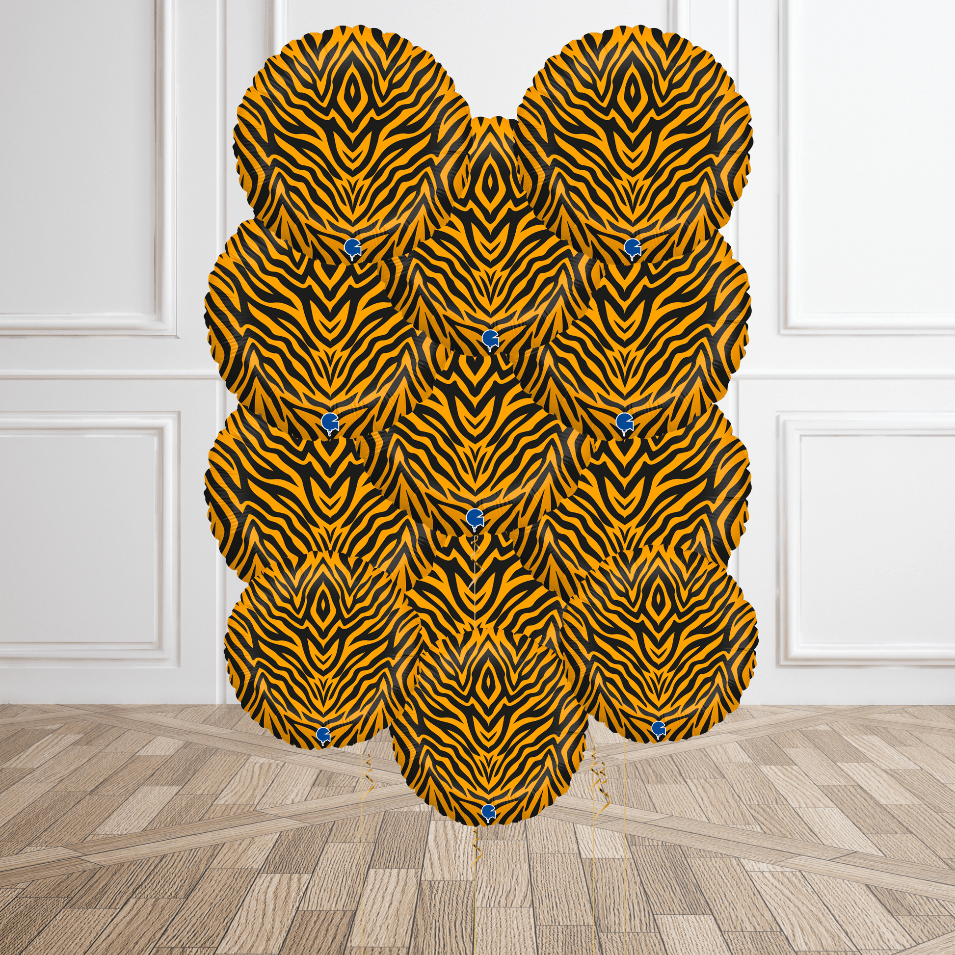 Tiger Striped Foil Balloon Bouquet