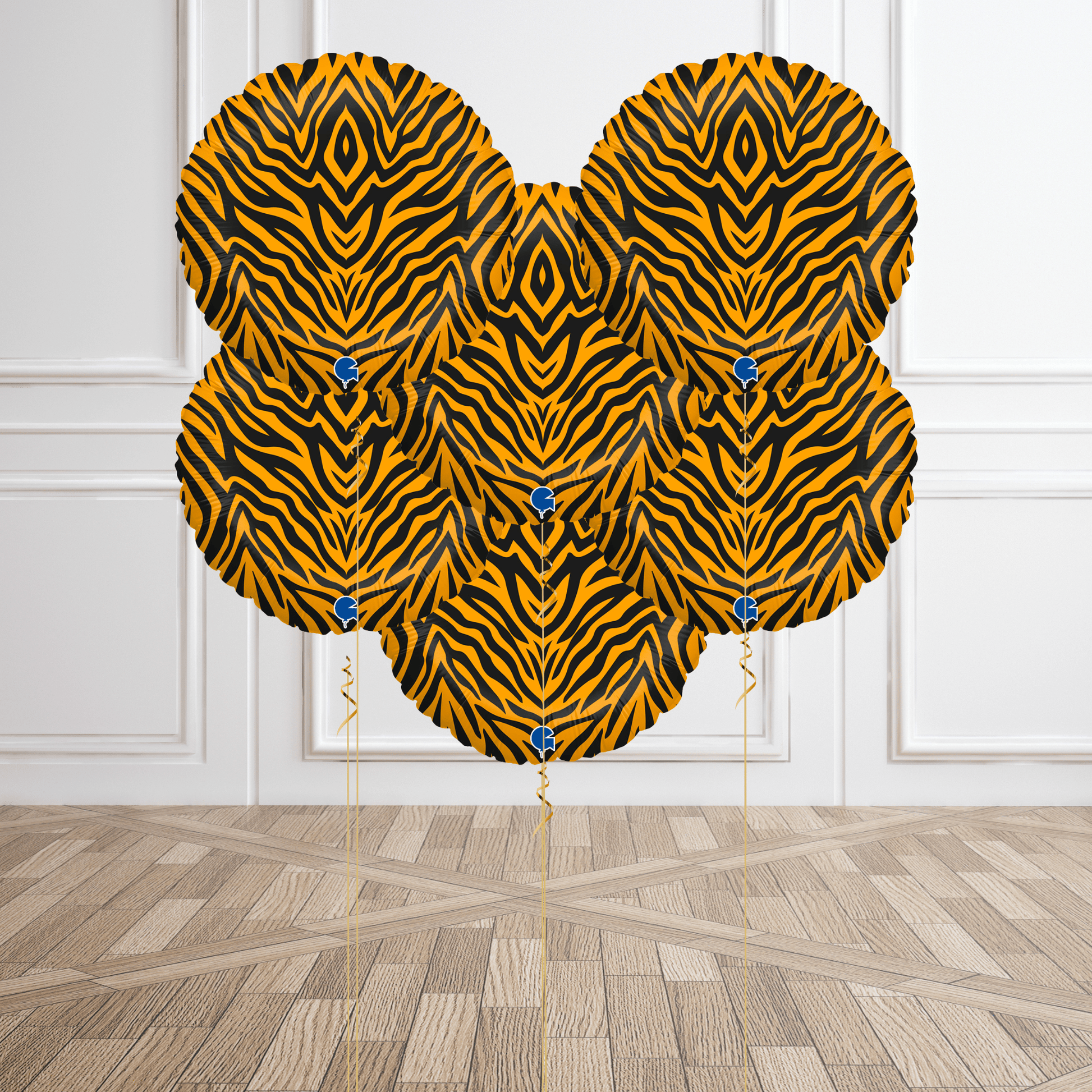 Tiger Striped Foil Balloon Bouquet