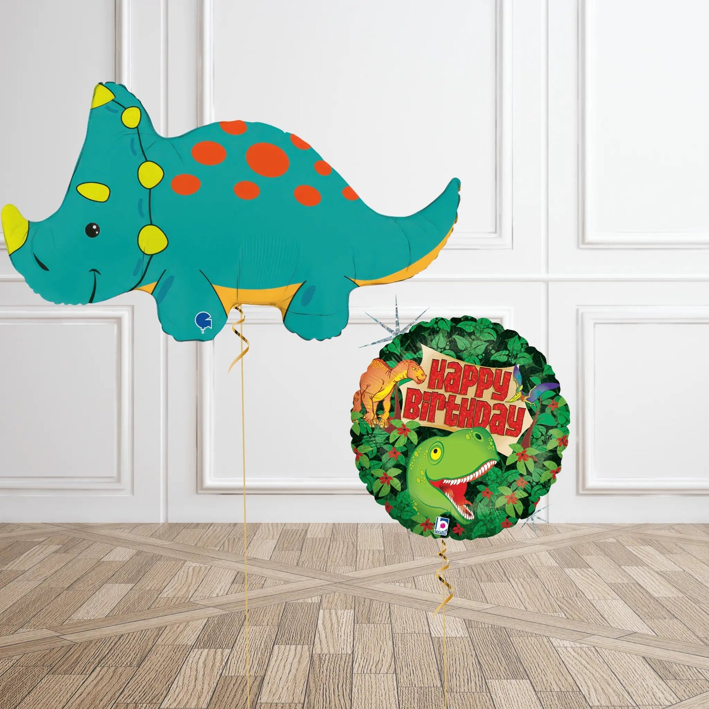 Triceratops Dinosaur Birthday Balloon Bouquet | The Party Hut