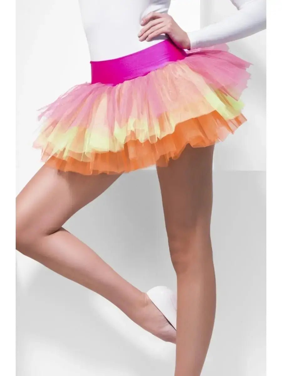 Tutu Underskirt, Multi - Coloured, Neon | The Party Hut