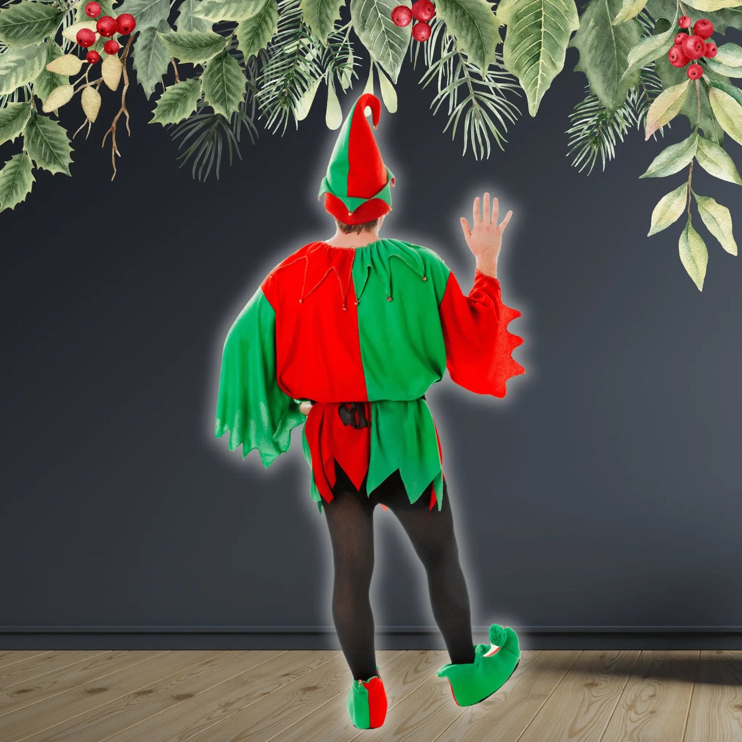 Unisex Elf/Santa’s Helper Costume | The Party Hut