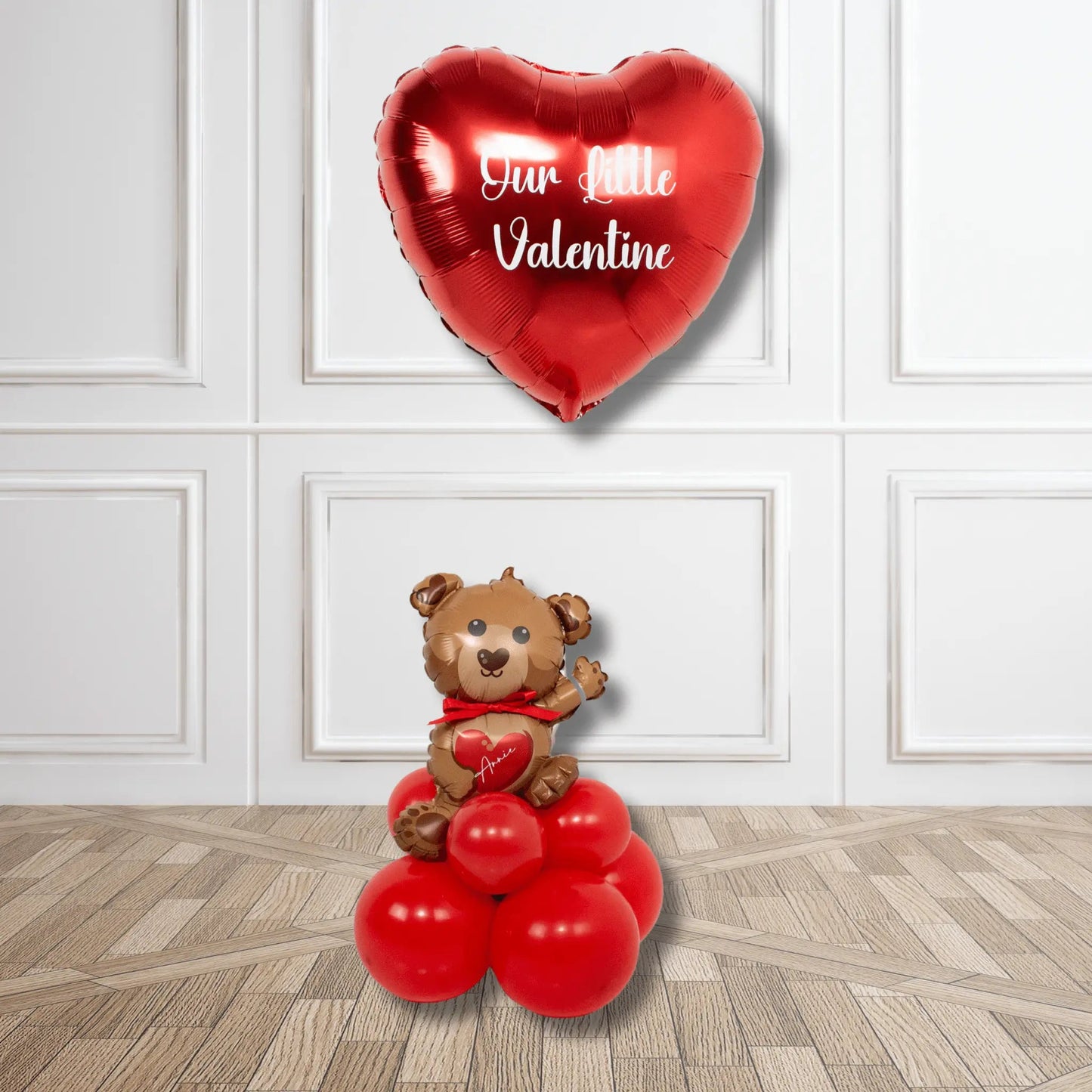 Valentines Helium Display Balloons - Teddy Bear | The Party Hut