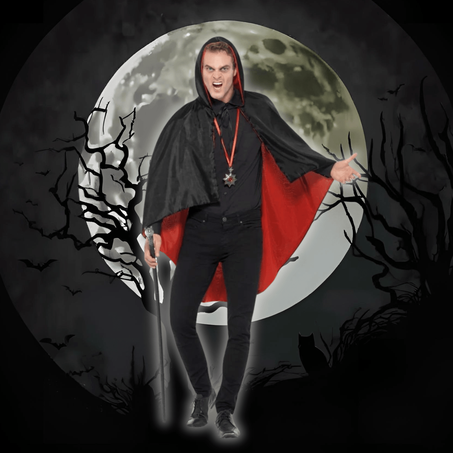 Vampire Kit with Reversible Cape | The Party Hut