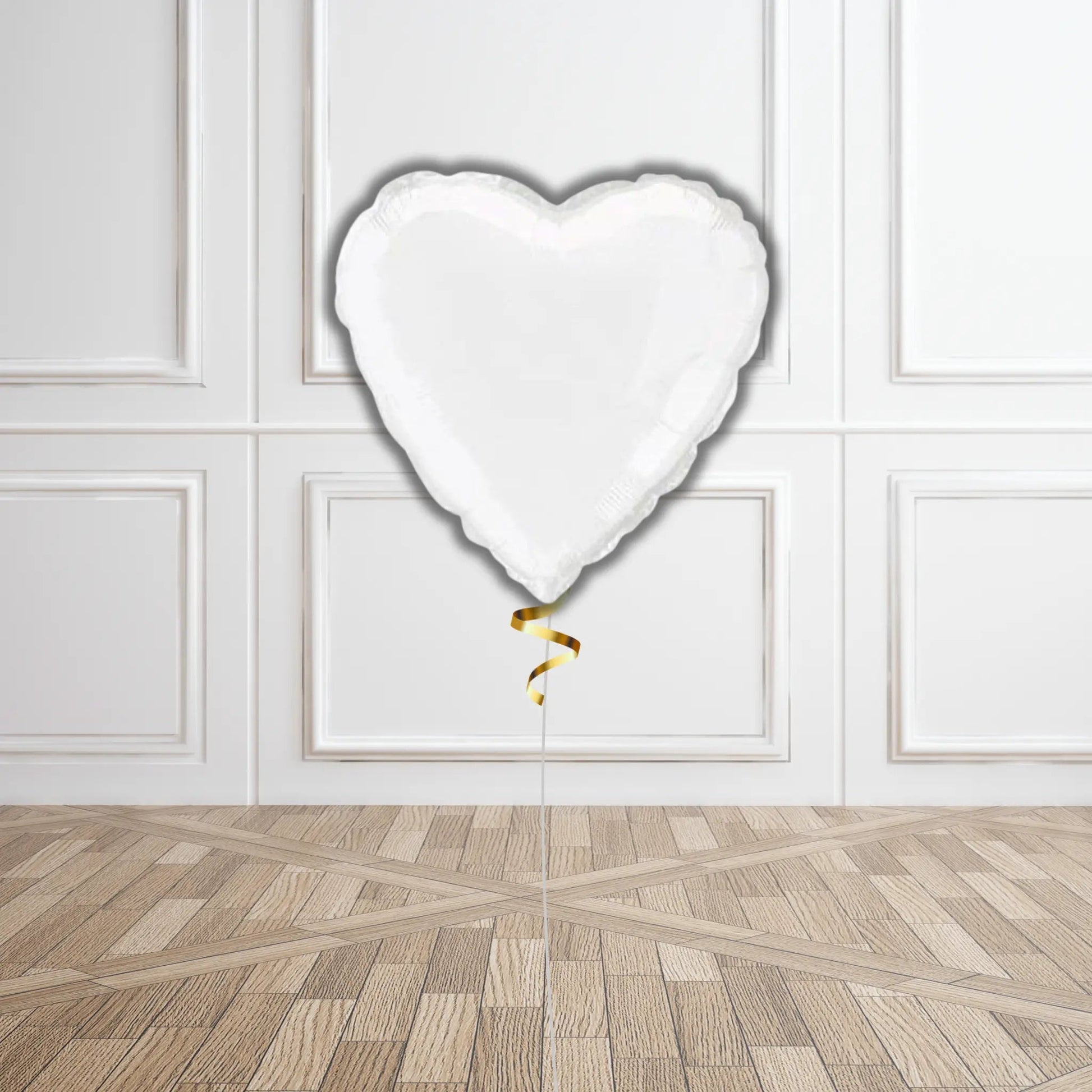 White Heart Balloon