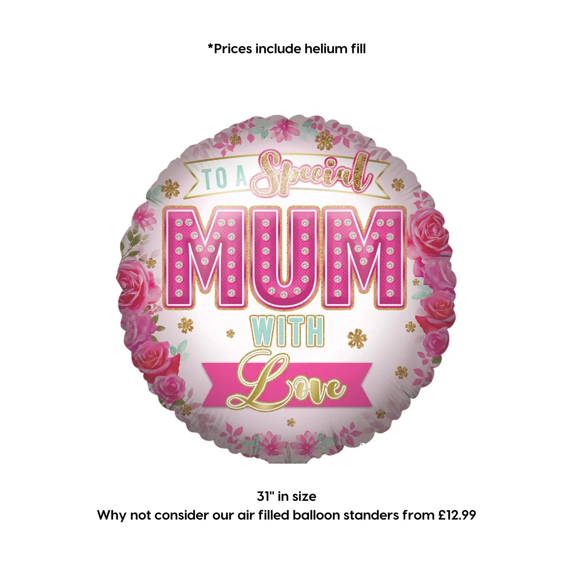 With Love Mum Jumbo Balloon