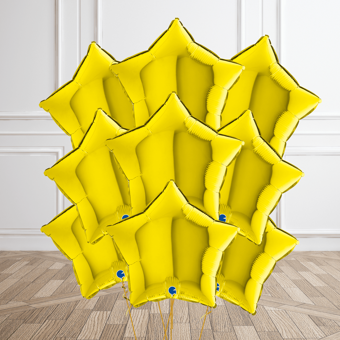 Yellow Star Helium Foil Balloon - Single or Bouquet Options | The Party Hut