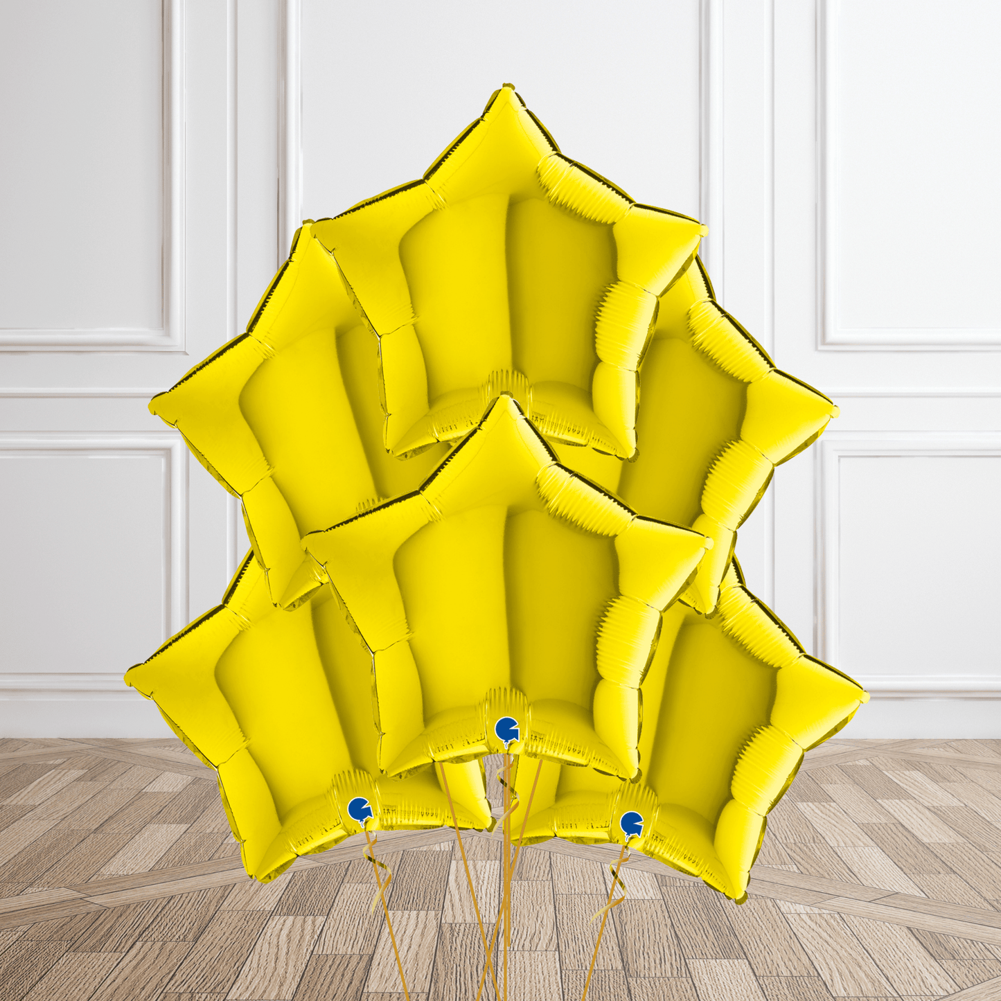 Yellow Star Helium Foil Balloon - Single or Bouquet Options | The Party Hut