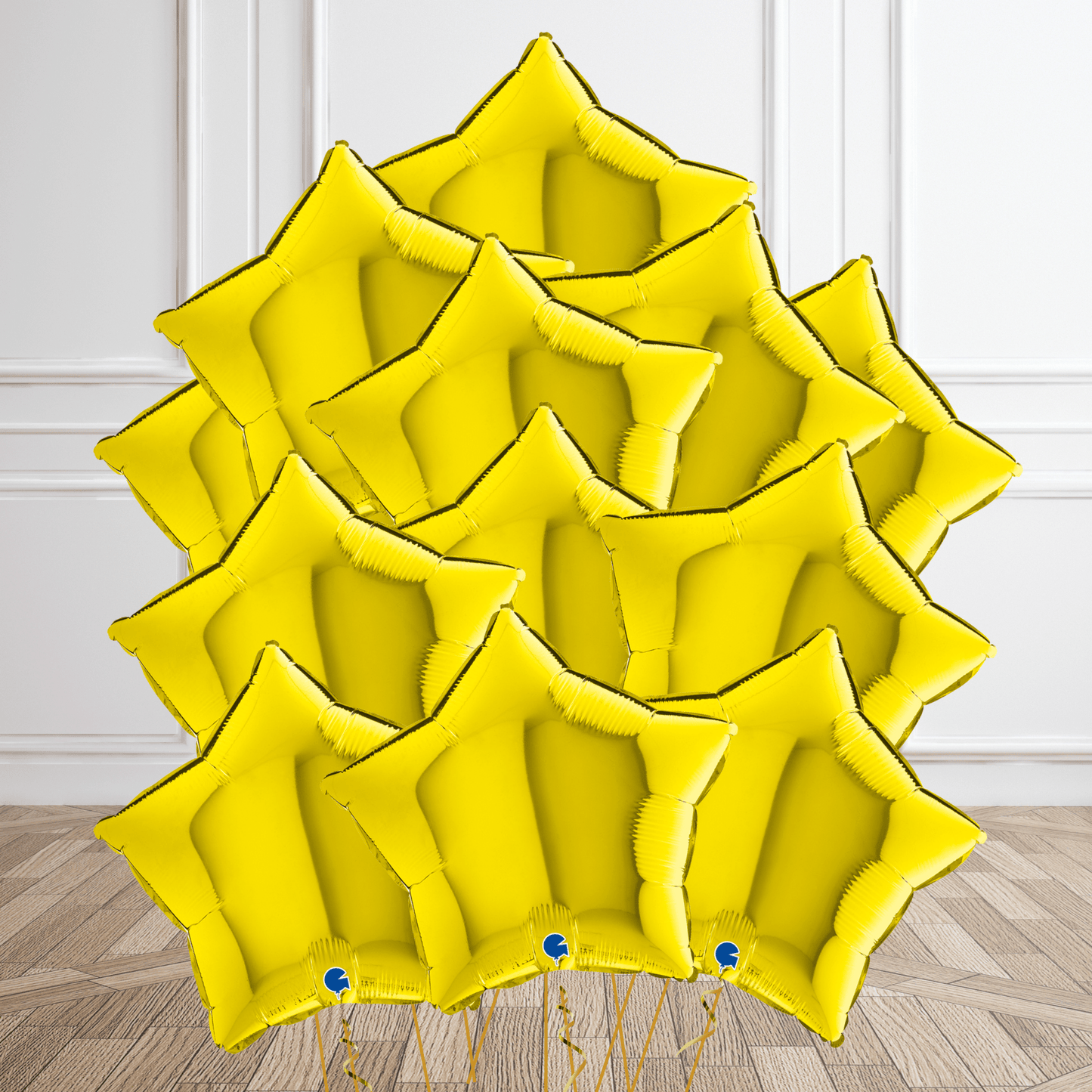 Yellow Star Helium Foil Balloon - Single or Bouquet Options | The Party Hut