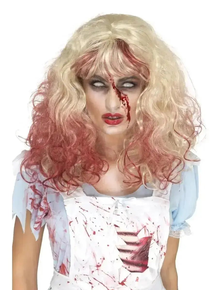 Zombie Bloody Alice Wig - Twisted Fairytale Horror | The Party Hut