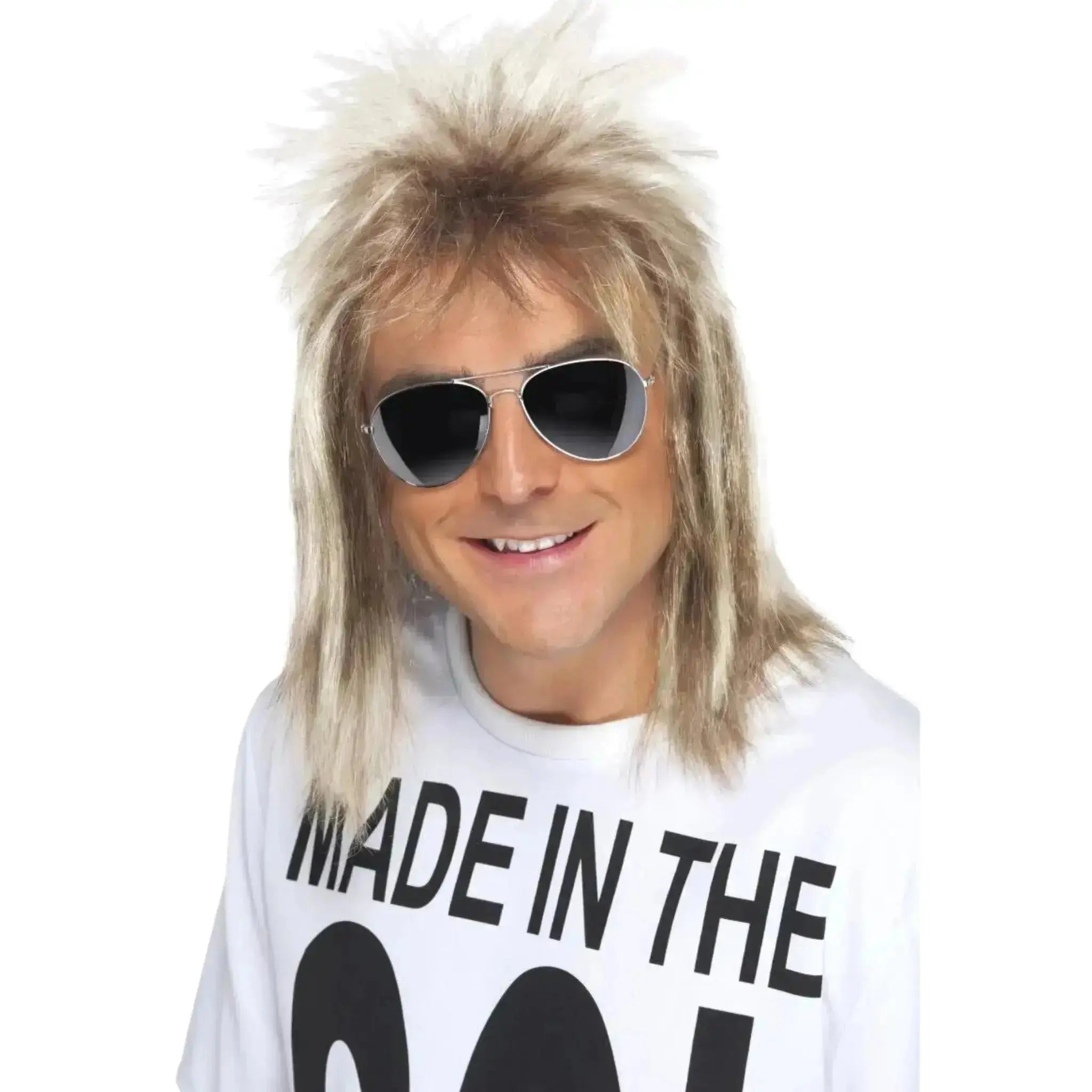 1980s Mullet Wig (Blonde) | The Party Hut