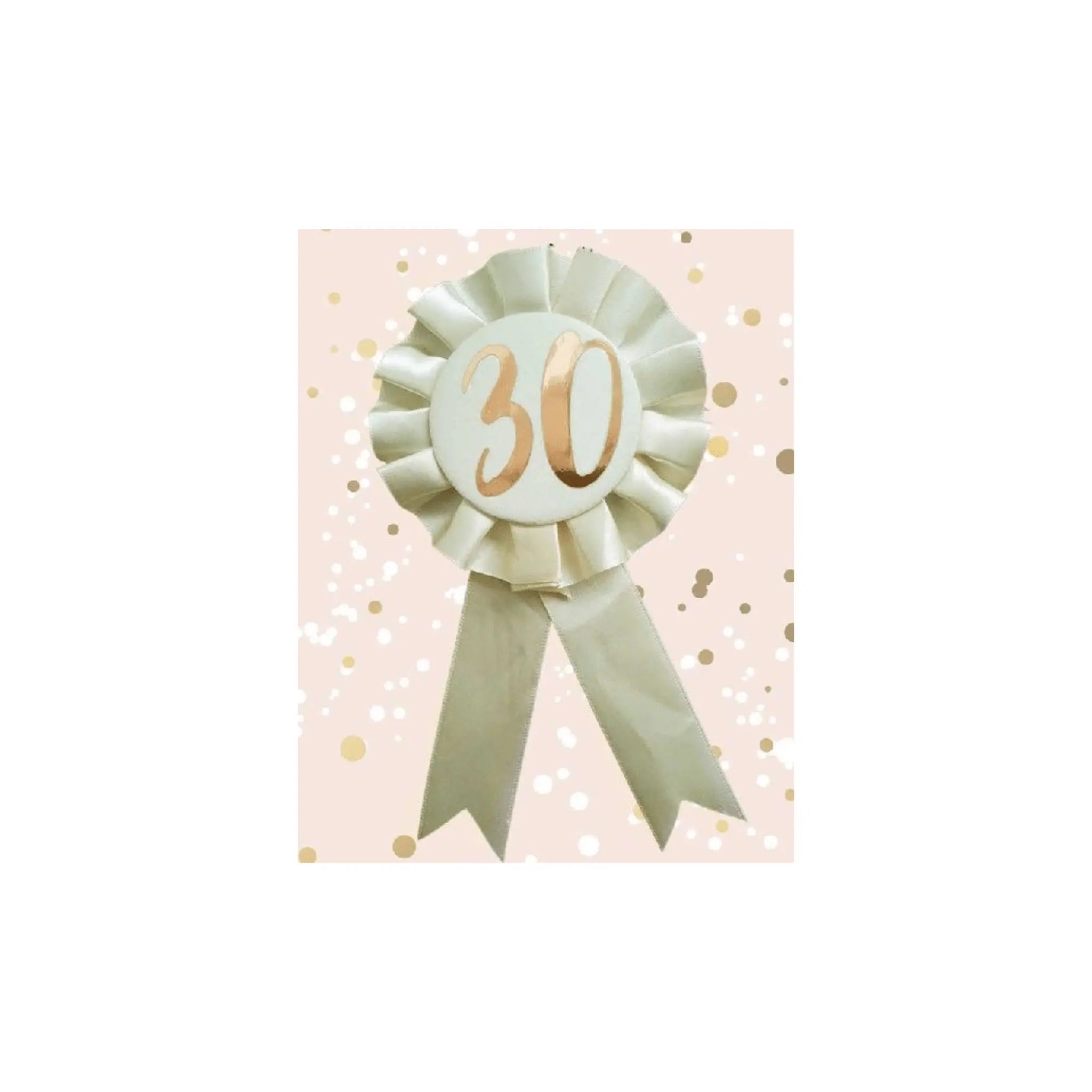 30th Birthday Badge (Rose Gold) | The Party Hut