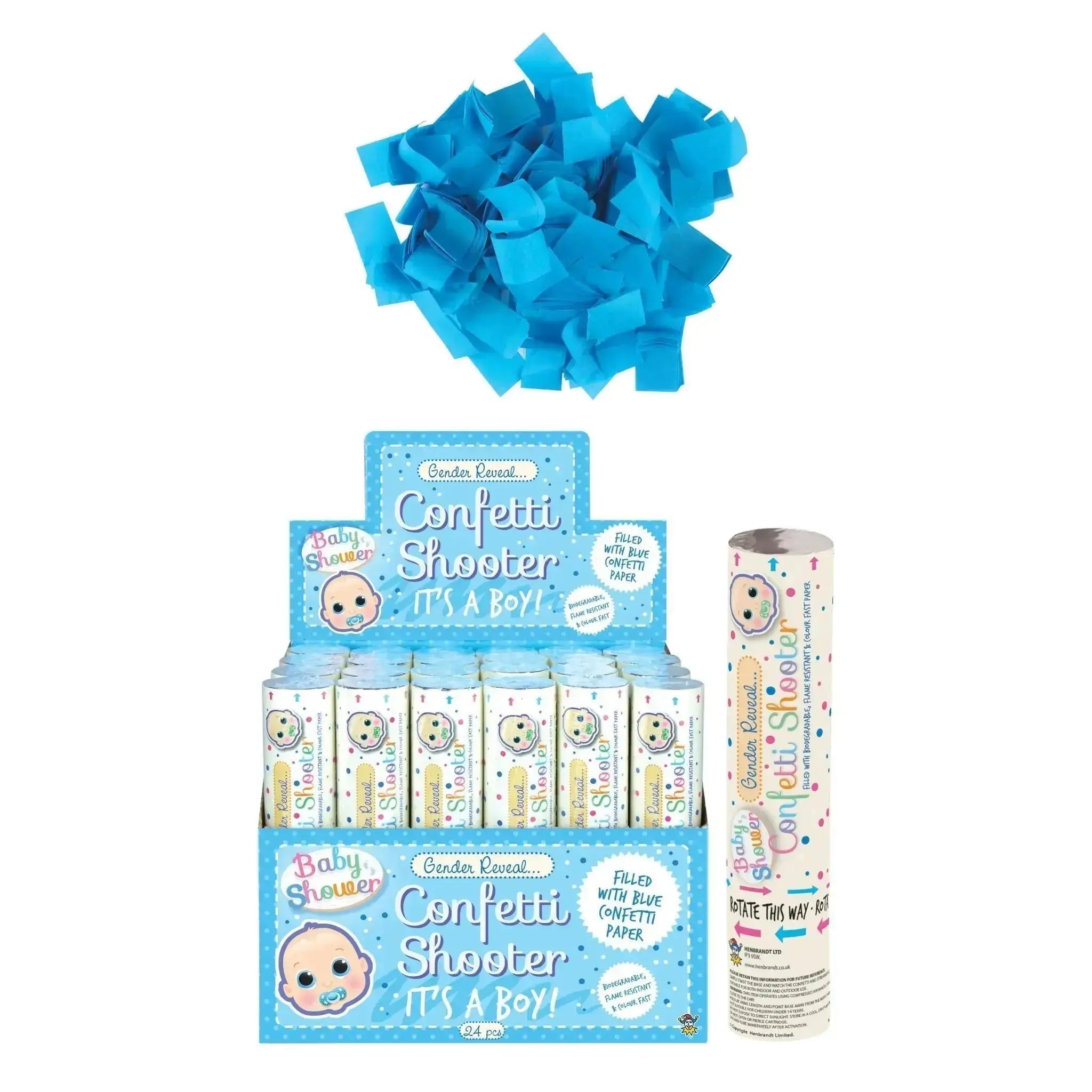 Baby Boy Confetti Shooter | The Party Hut