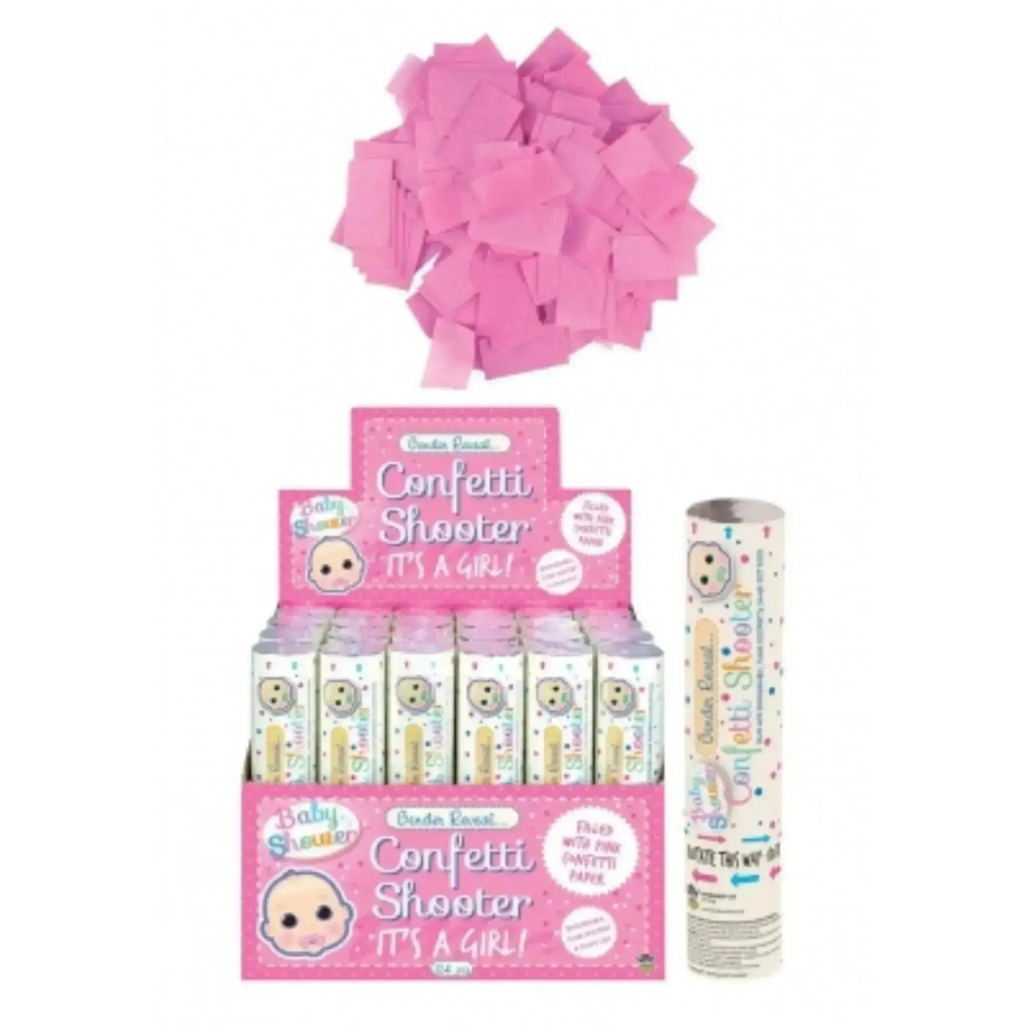 Baby Girl Confetti Shooter | The Party Hut