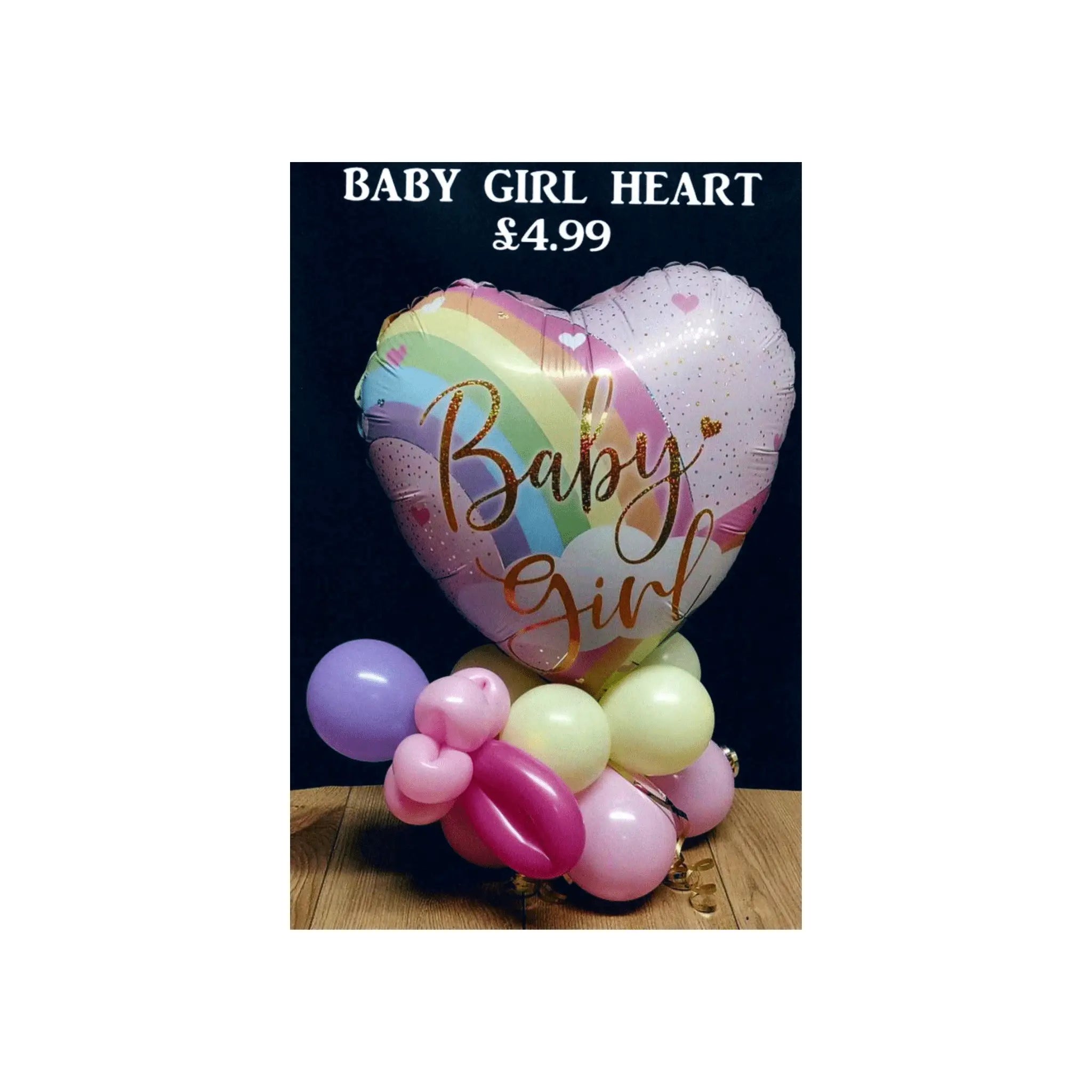 Baby Heart Balloon Display | The Party Hut
