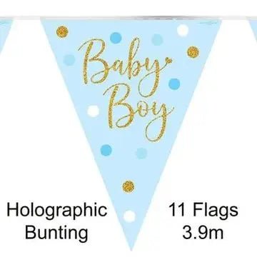 Baby Shower Sparkling Dots Bunting | The Party Hut