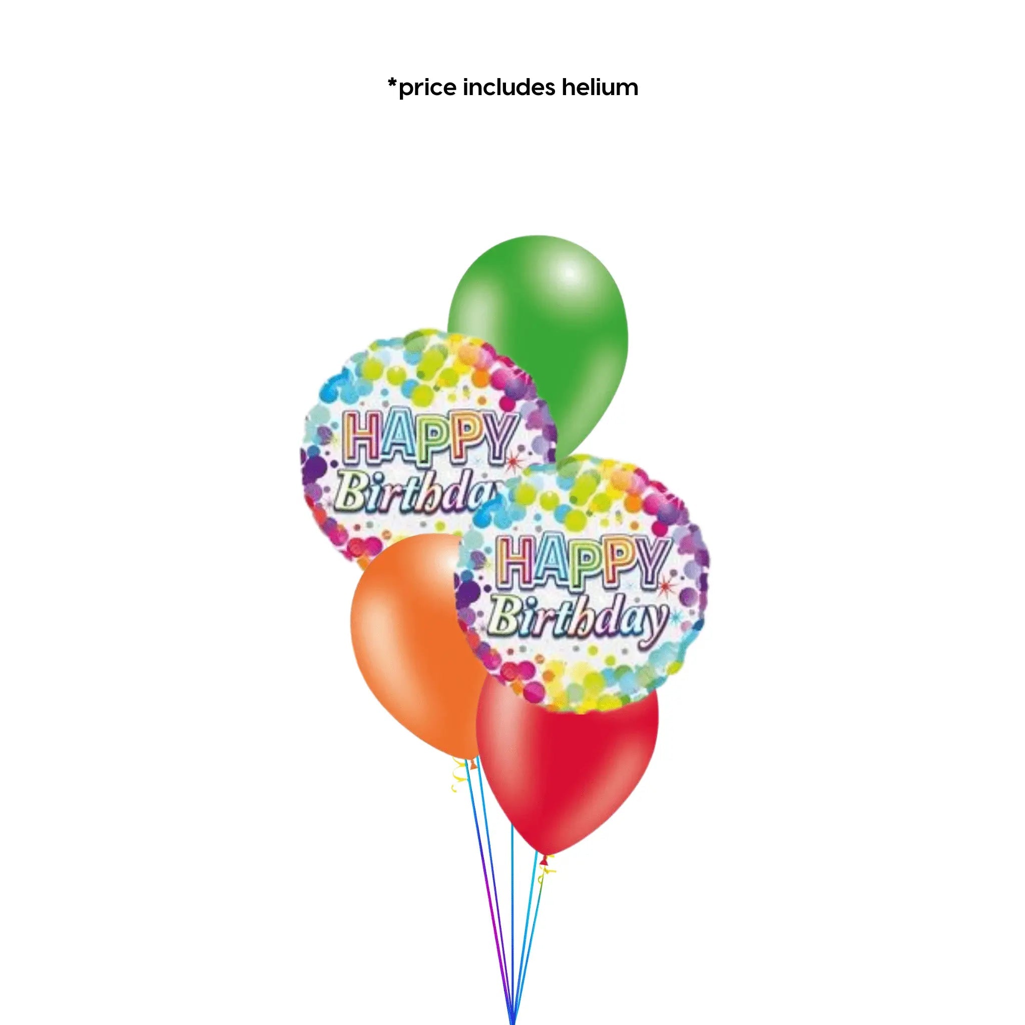 Birthday Balloon Bouquet (Colourful Confetti) | The Party Hut