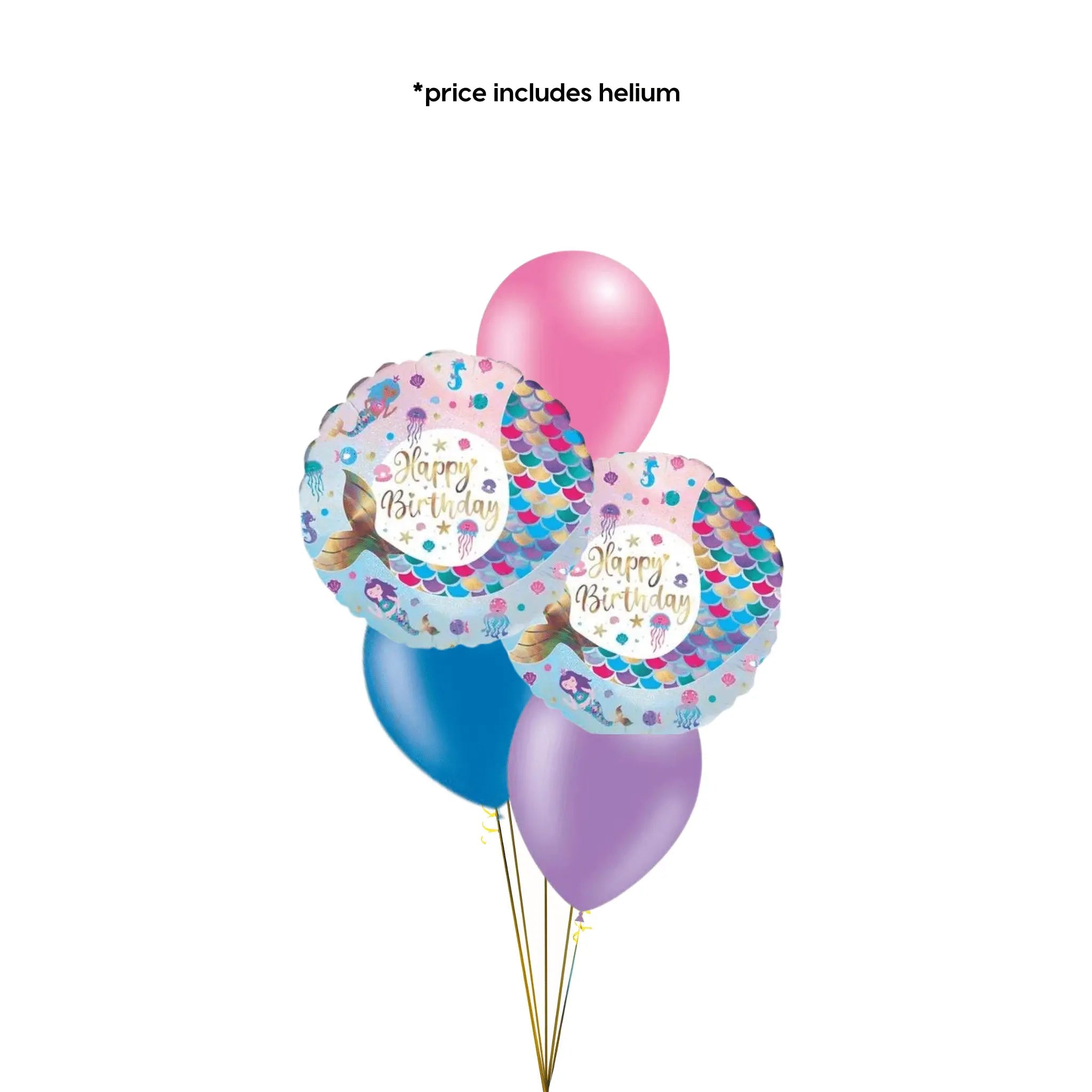Birthday Mermaid Balloon Bouquet | The Party Hut