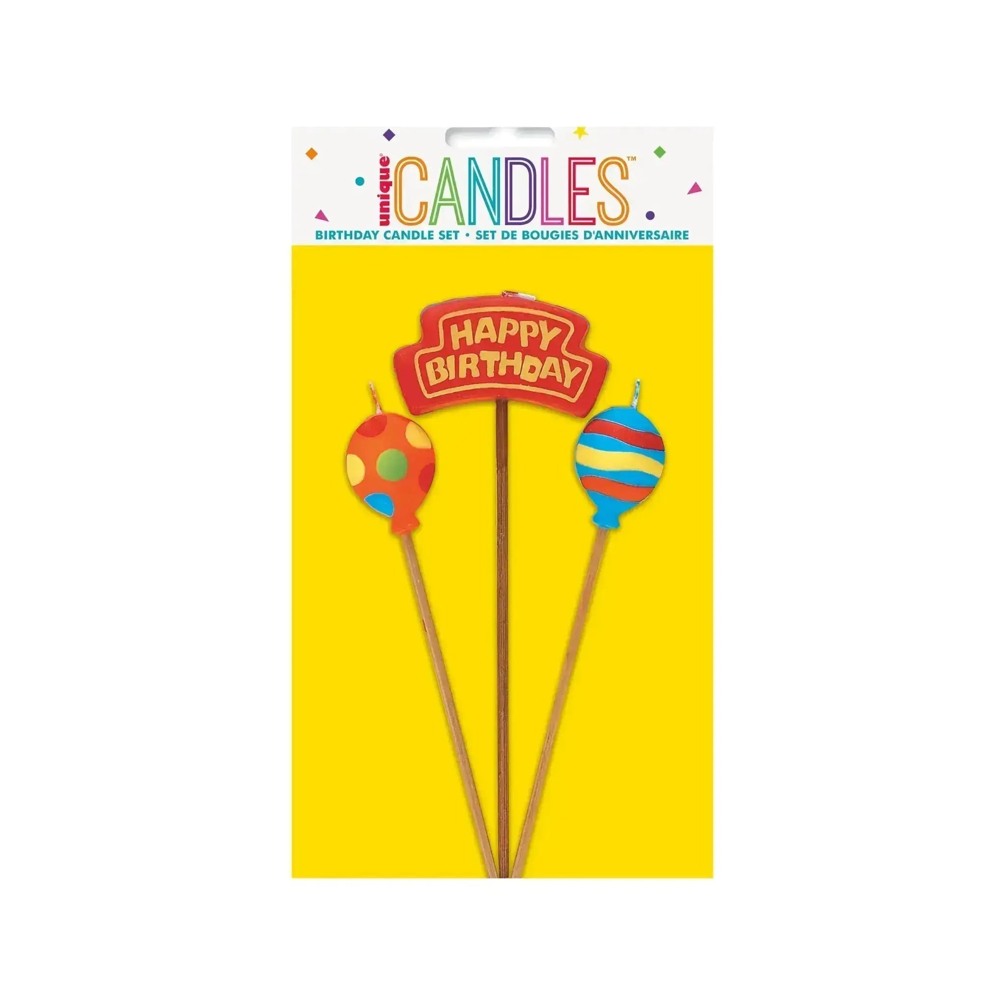 Birthday 'N' Balloons Birthday Candle Set | The Party Hut