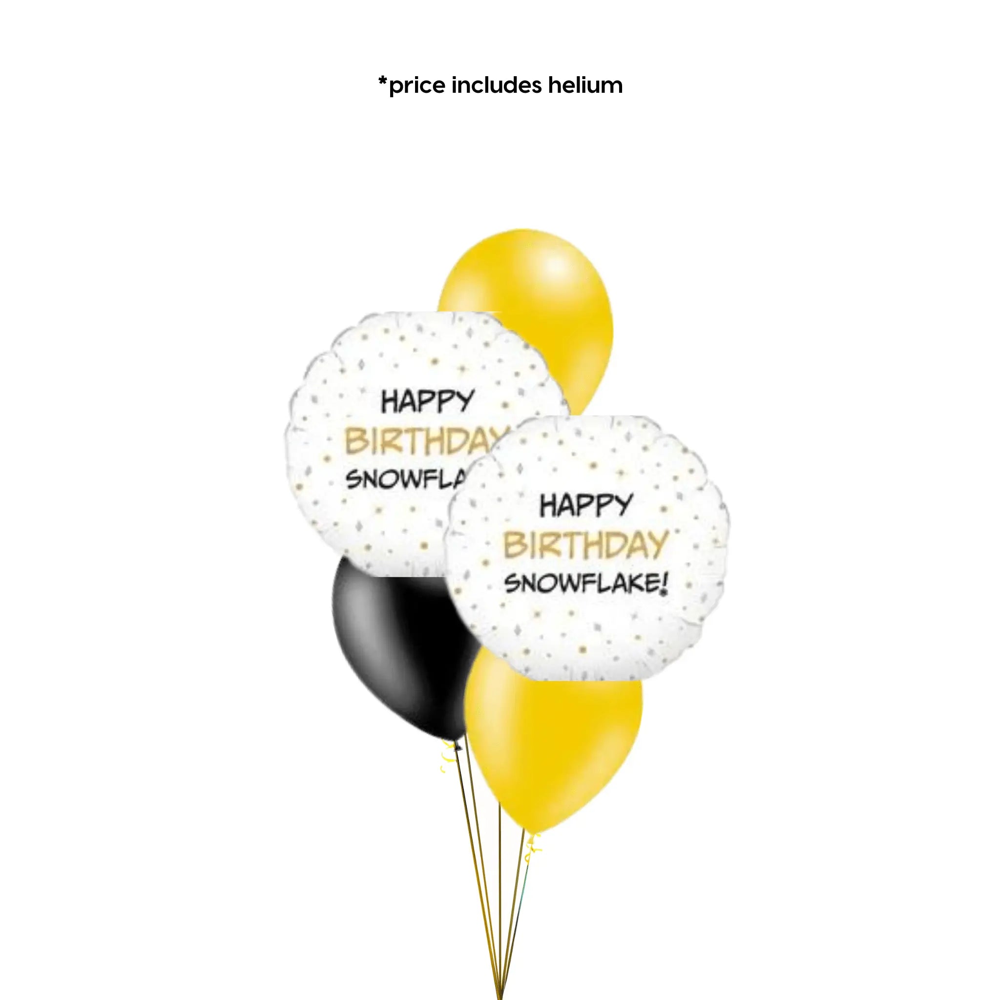 Birthday Snowflake Balloon Bouquet | The Party Hut