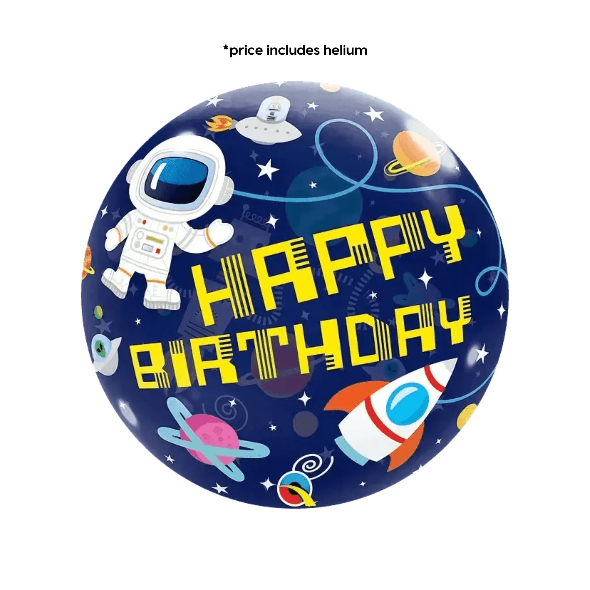 Birthday Space Astronaut Bubble Balloon | The Party Hut