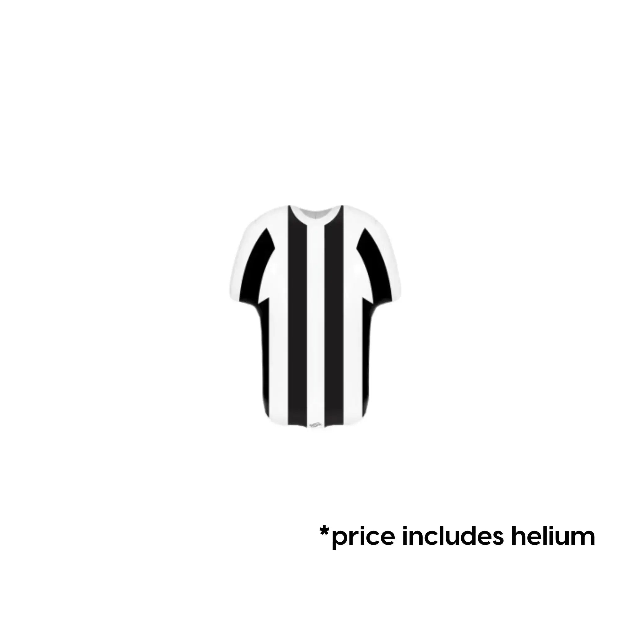 Black & White Football Shirt Balloon | The Party Hut