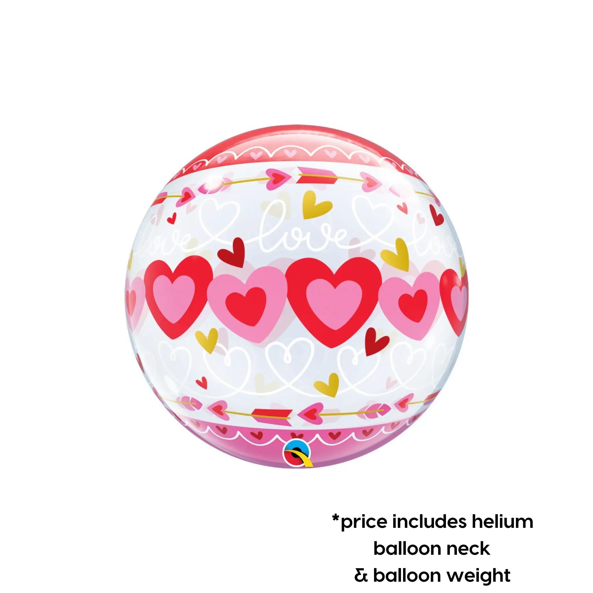 Bubble Balloon - Love & Hearts | The Party Hut