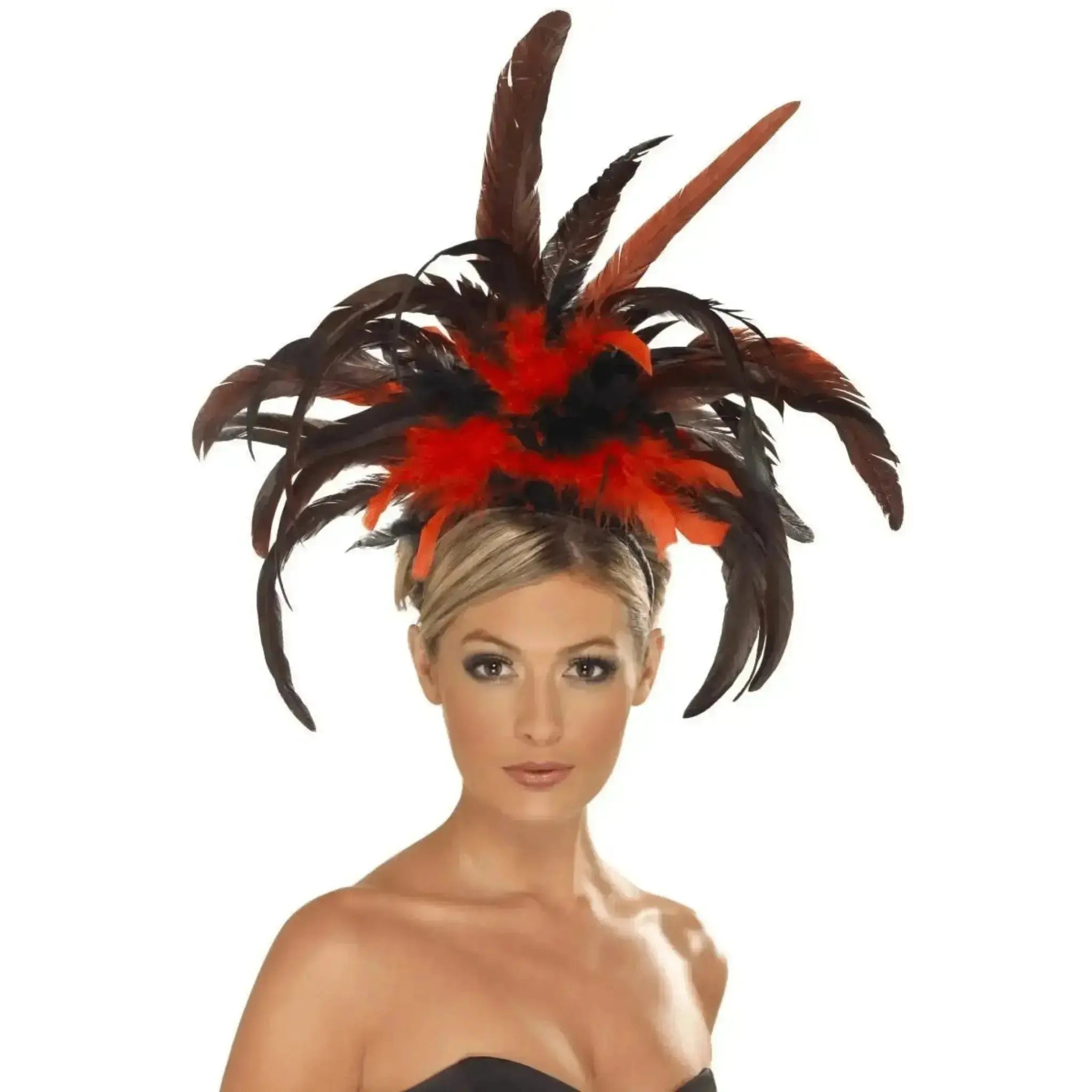 Burlesque Headband (Red & Black) | The Party Hut