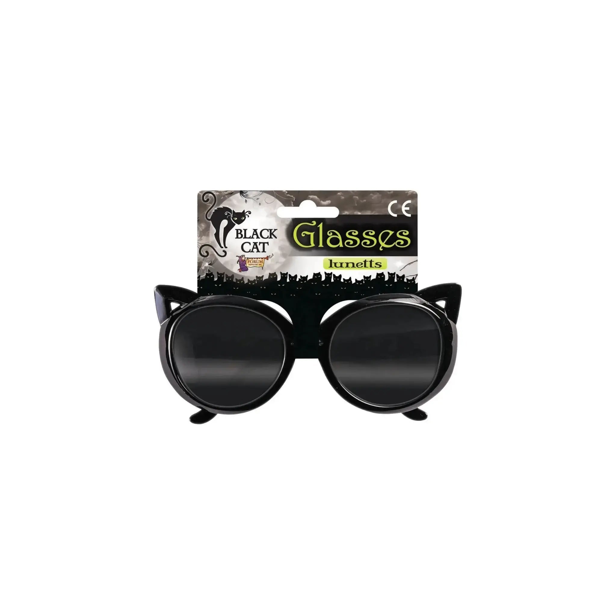 Cat Glasses - Black | The Party Hut