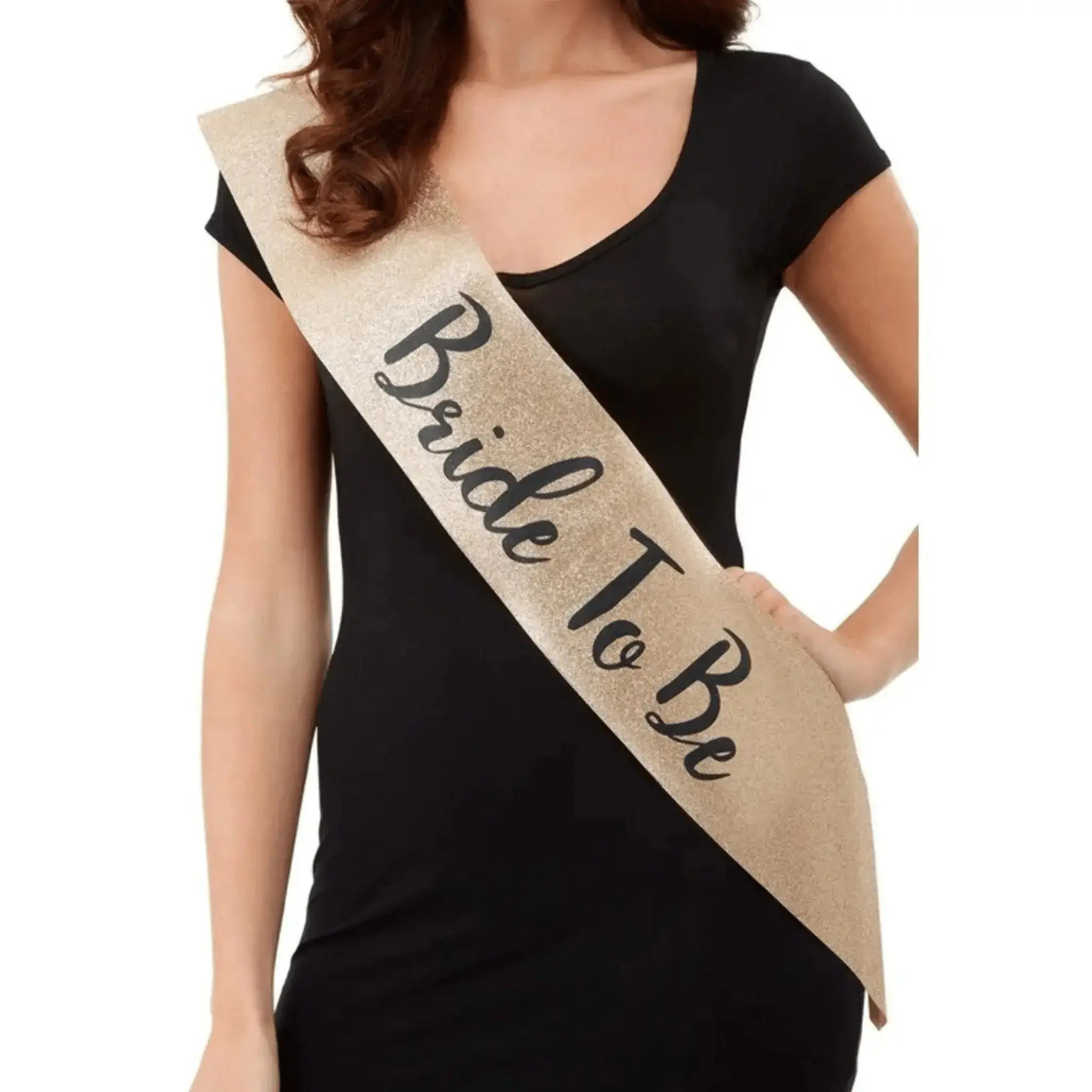 Deluxe Glitter Bride To Be Sash | The Party Hut