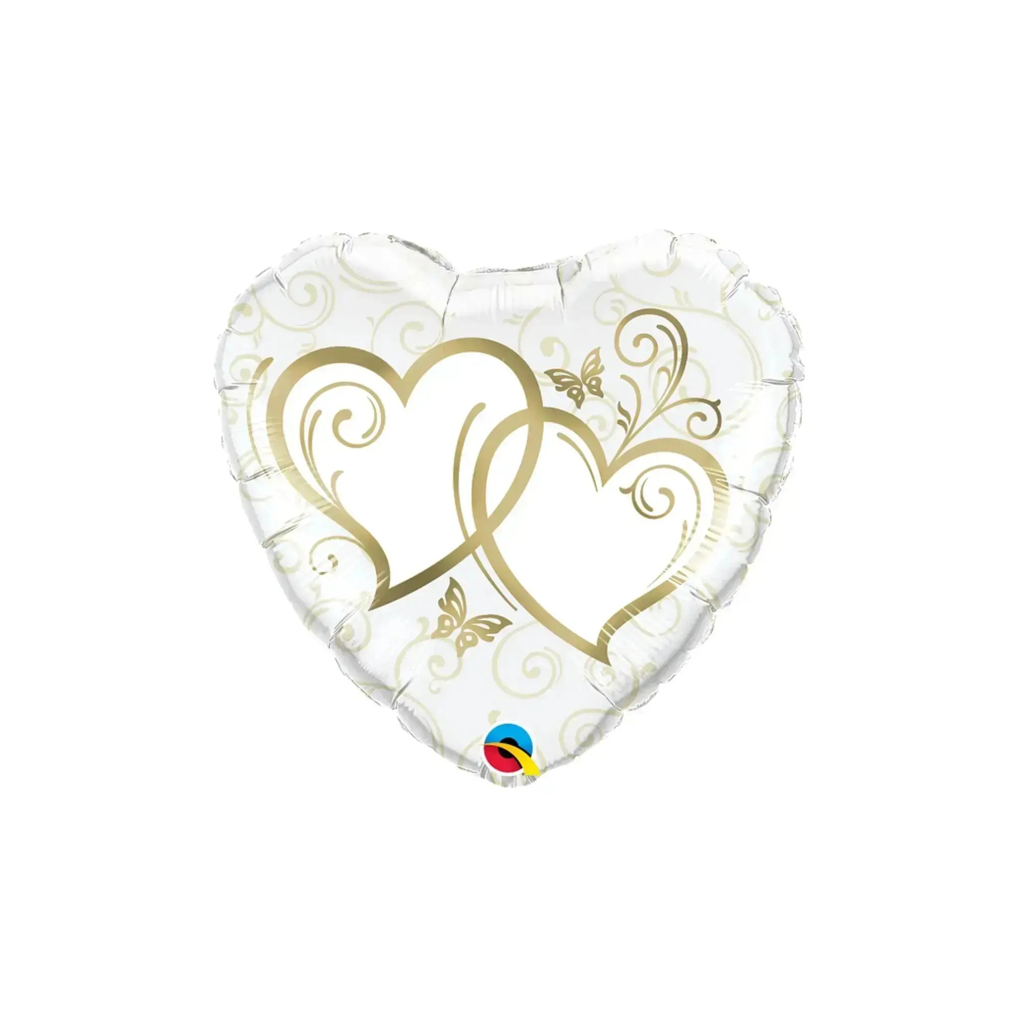 Entwined Gold Hearts Balloon | The Party Hut