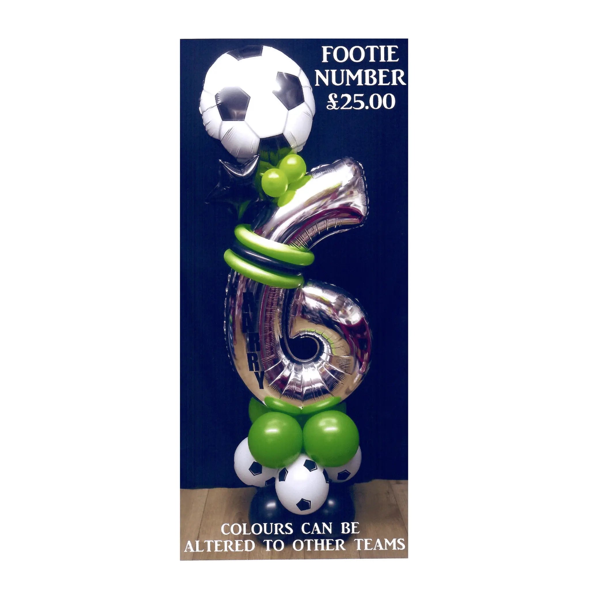 Football Fanatic Number Stander Balloon | The Party Hut