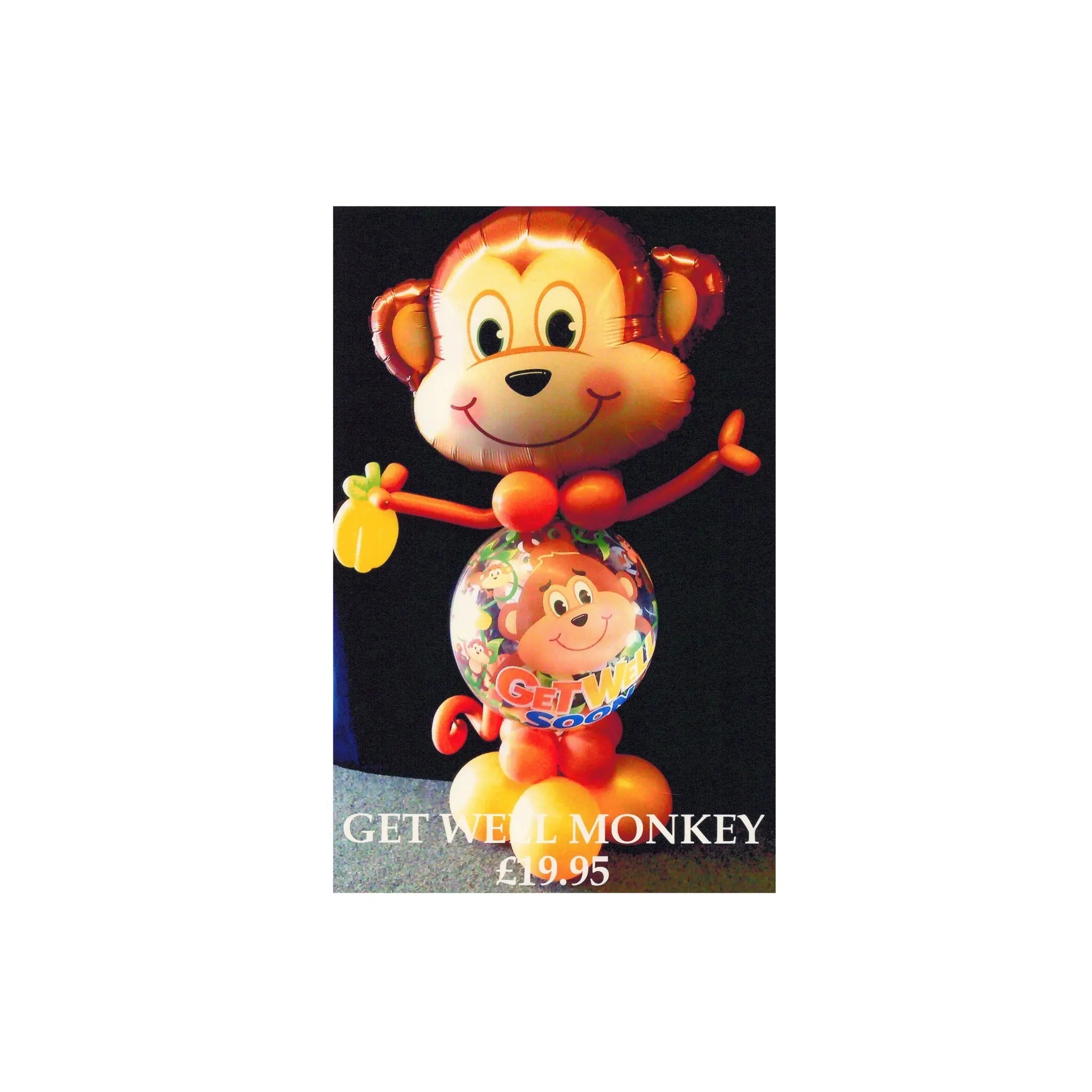 Get Well Soon Monkey Balloon Character | The Party Hut