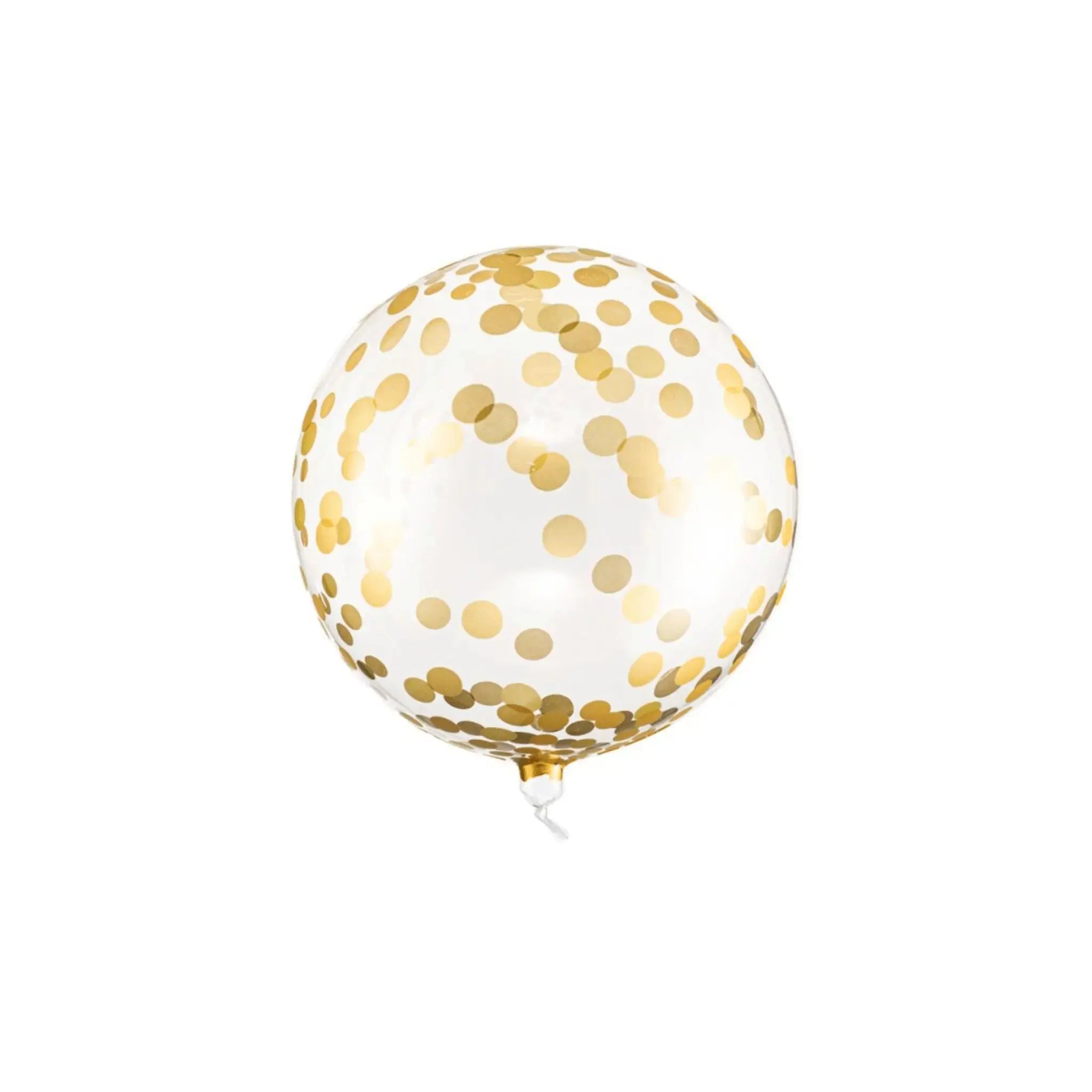 Gold Confetti Orb Balloon | The Party Hut