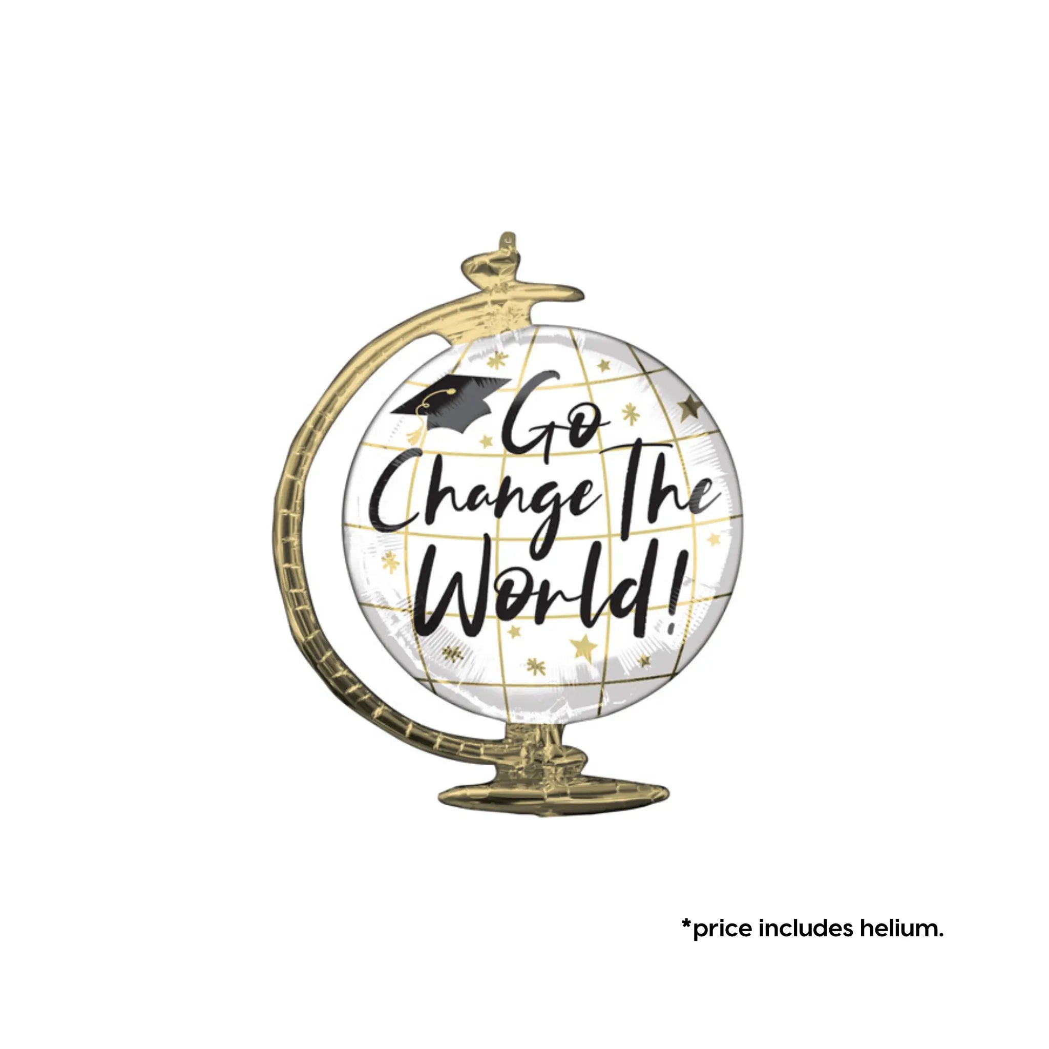Graduation - Go Change The World Balloon | The Party Hut