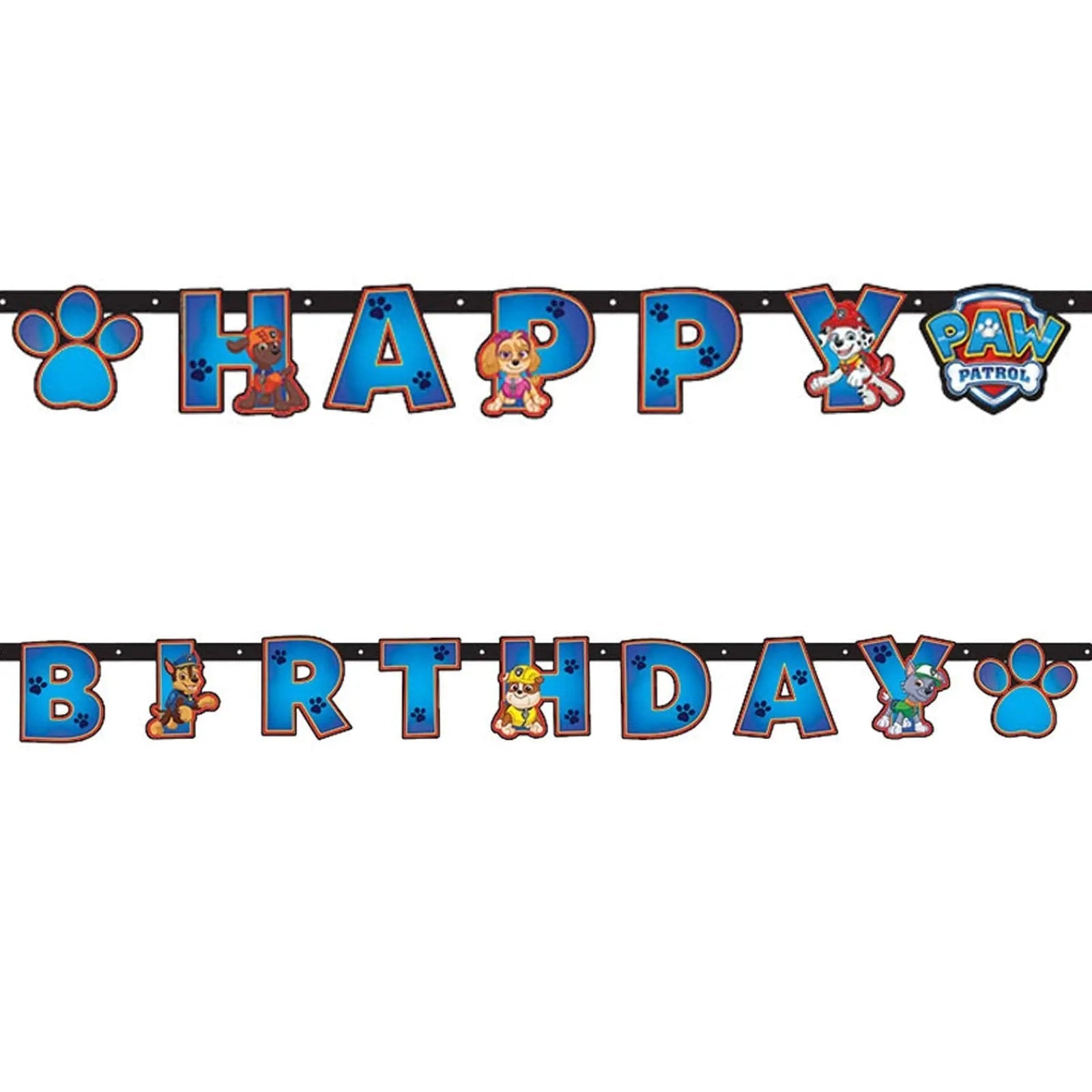Happy Birthday Banner (Paw Patrol) 3ft | The Party Hut
