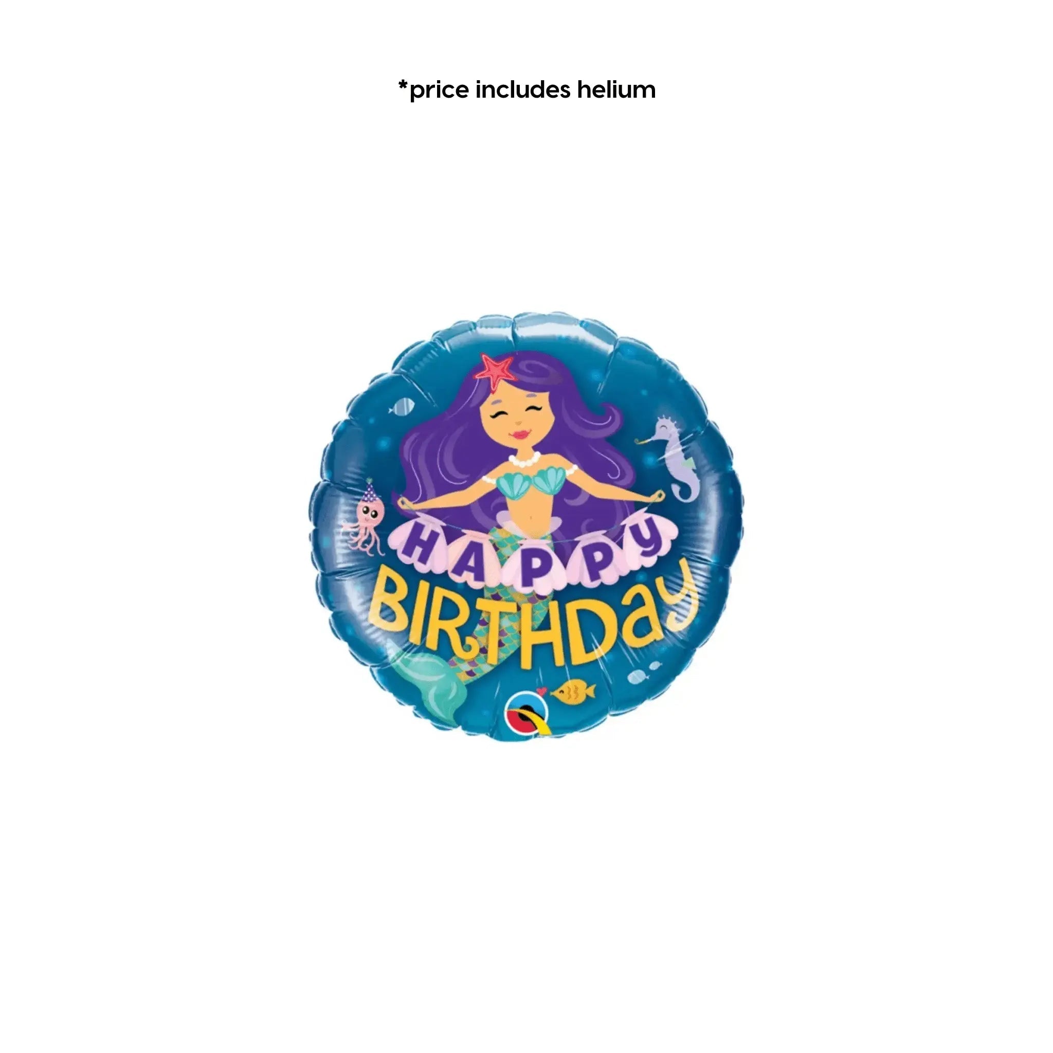 Happy Birthday Mermaid Balloon | The Party Hut
