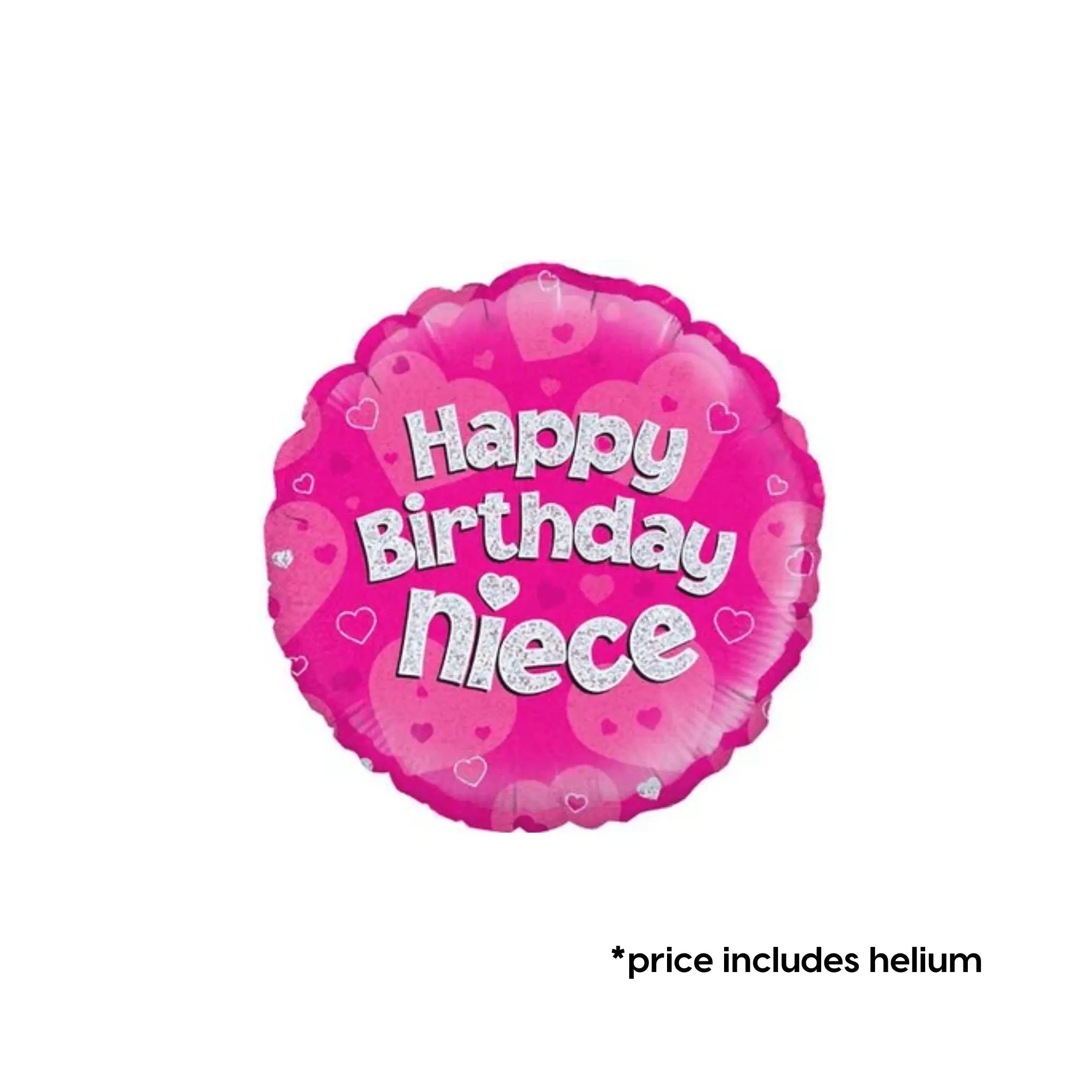 Happy Birthday Niece - Pink Sparkle Balloon | The Party Hut