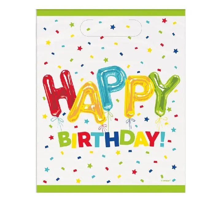 Happy Birthday Party Bags - Pack of 8 | The Party Hut