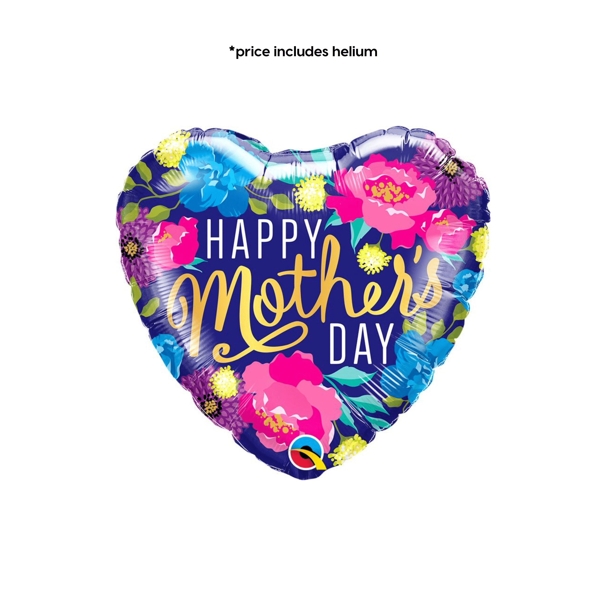 Happy Mothers Day - Colourful Peonies Balloon | The Party Hut