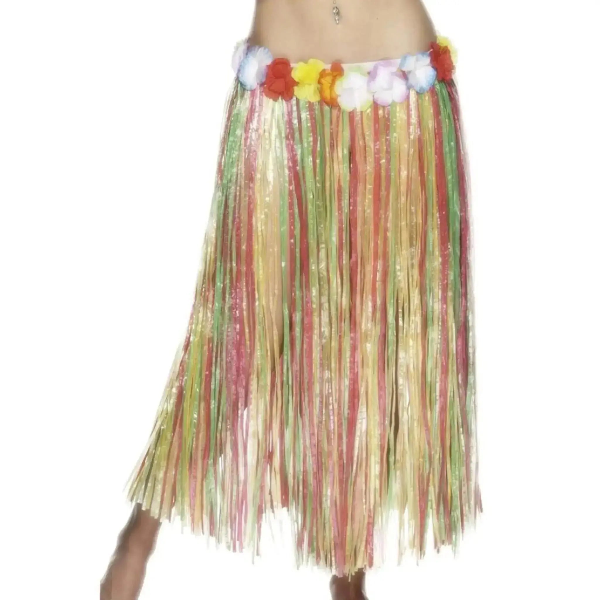Hawaiian Hula Skirt, Multi-Colored, Large | The Party Hut