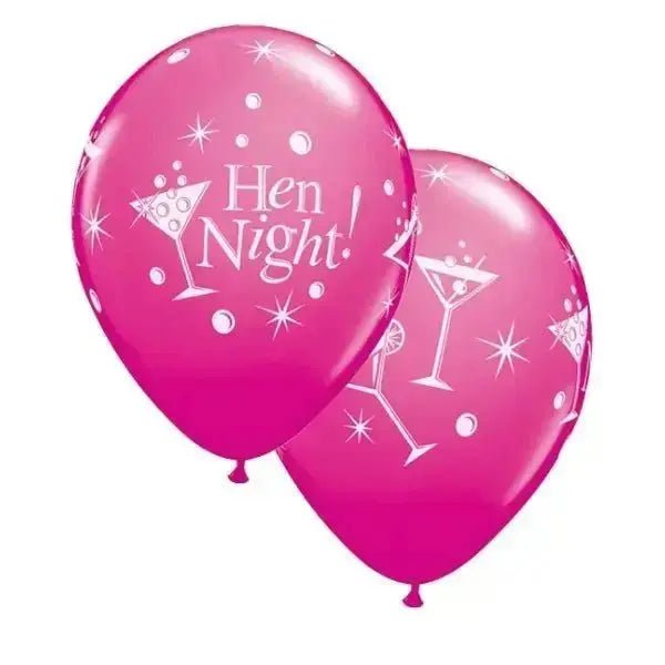Hen Night Latex Balloon Retail Packet | The Party Hut