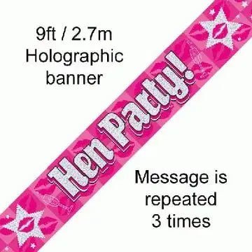 Hen Party Banner | The Party Hut
