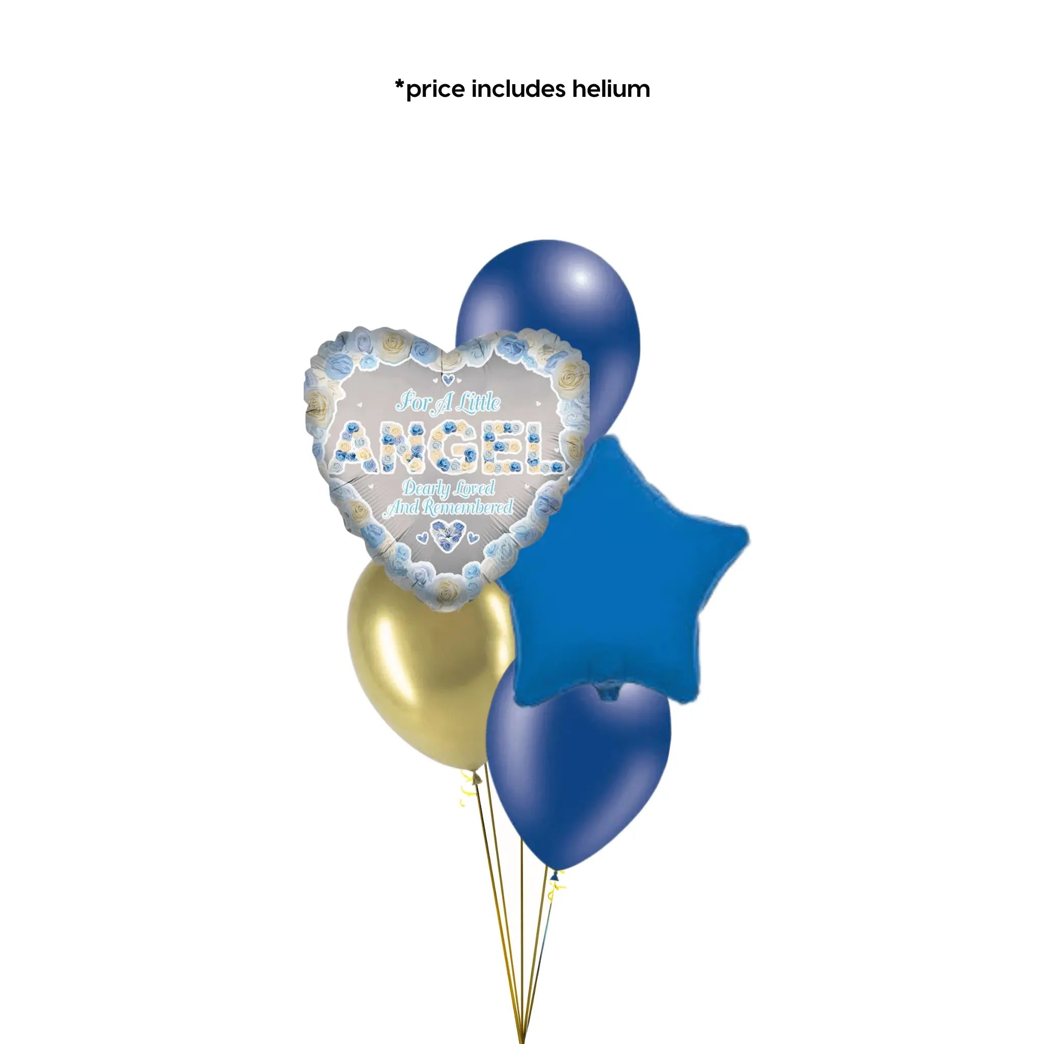 In Loving Memory (Blue Angel) Balloon Bouquet | The Party Hut