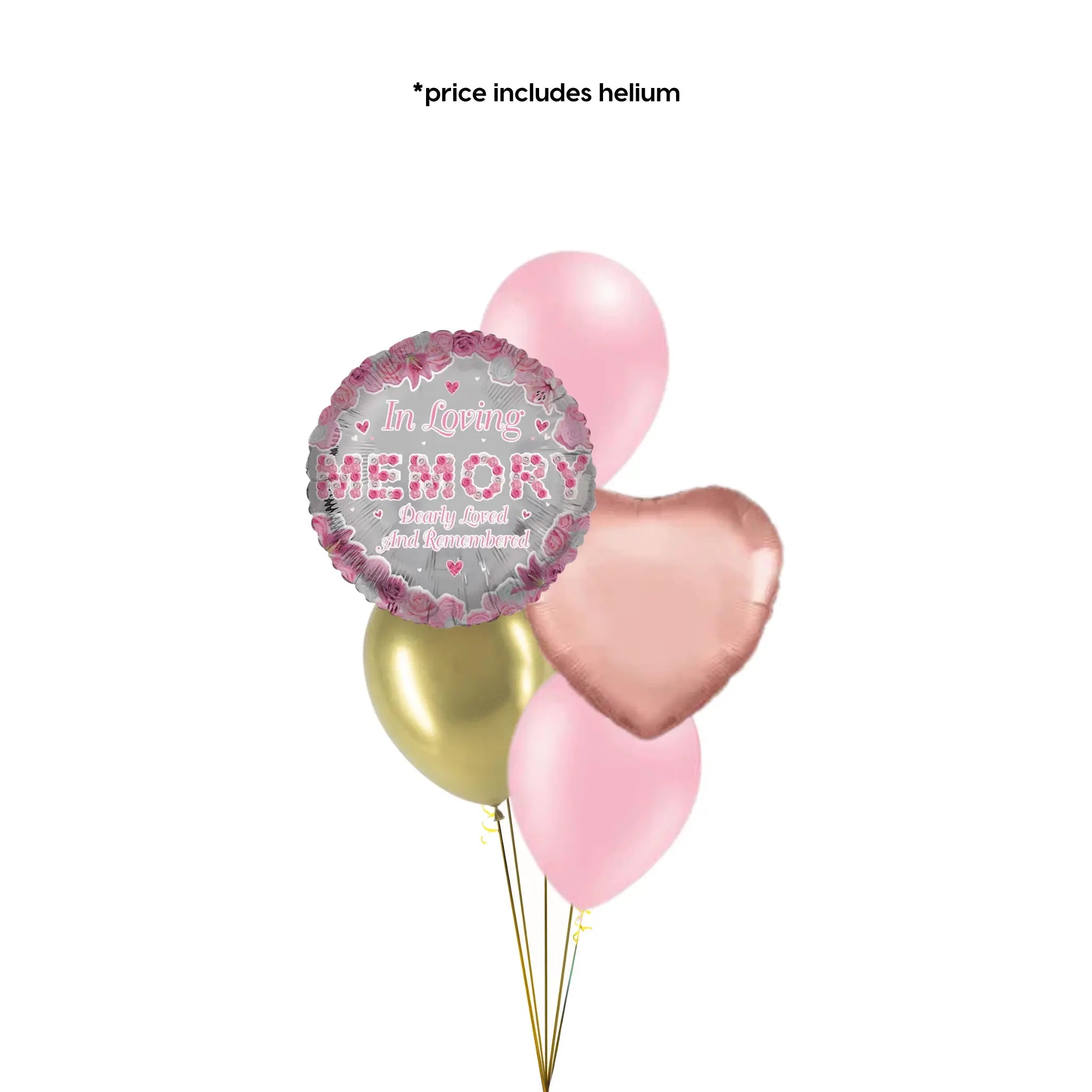 In loving Memory Pink Balloon Bouquet | The Party Hut