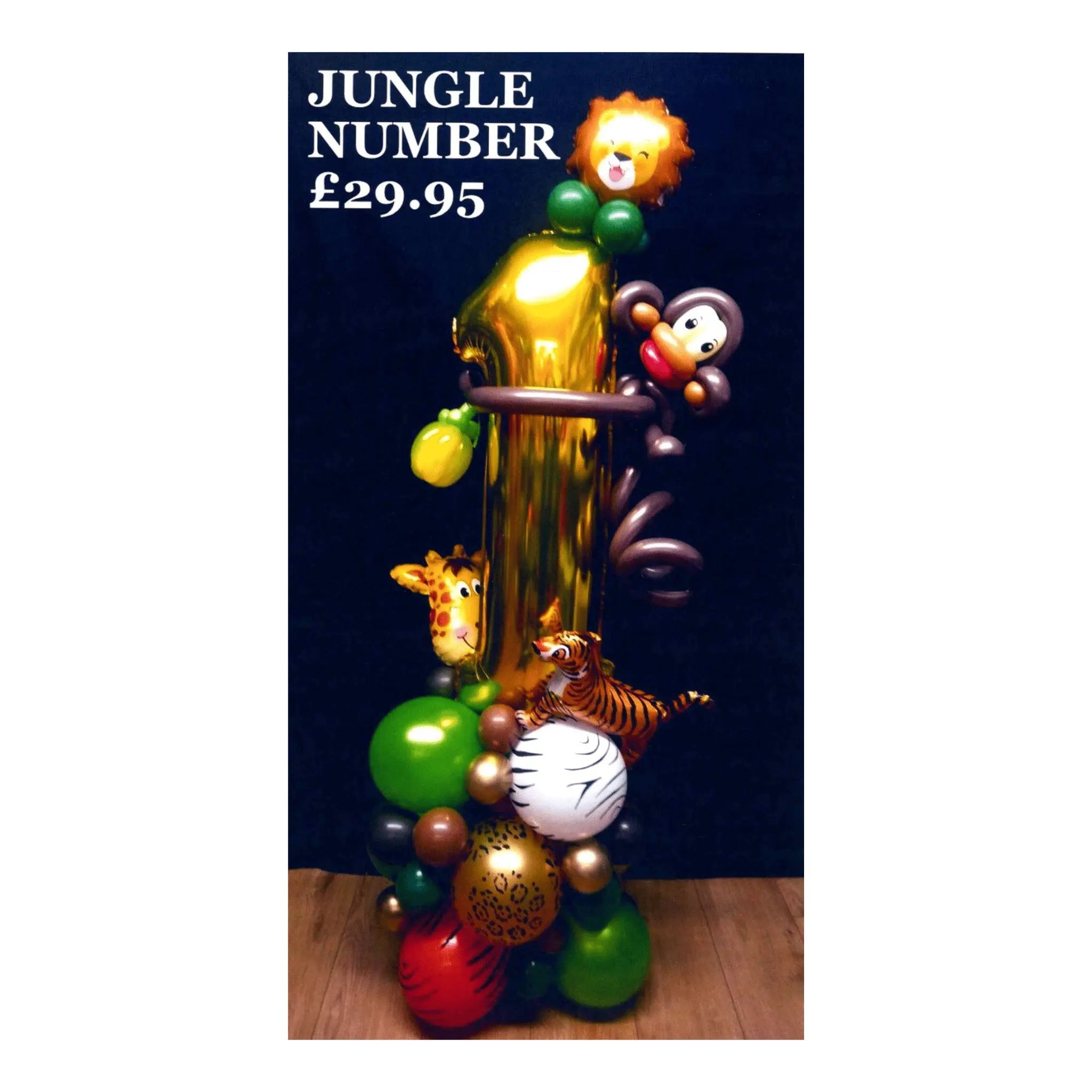 Jungle Balloon Number Display | The Party Hut