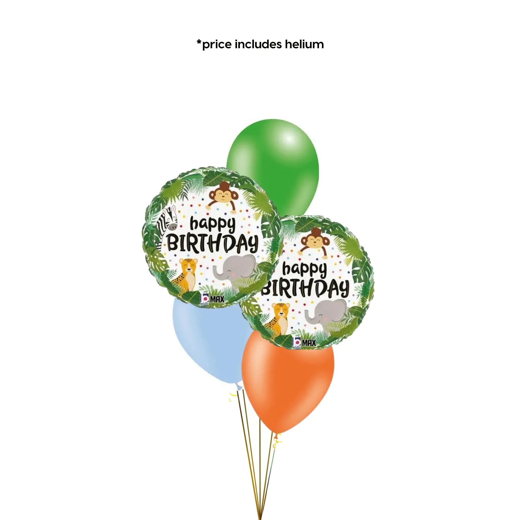 Jungle Birthday Balloon Bouquet | The Party Hut