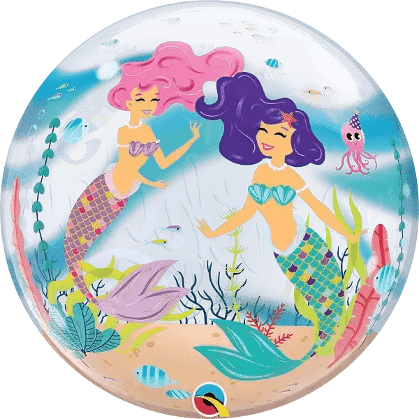 Mermaid Birthday Bubble Balloon | The Party Hut